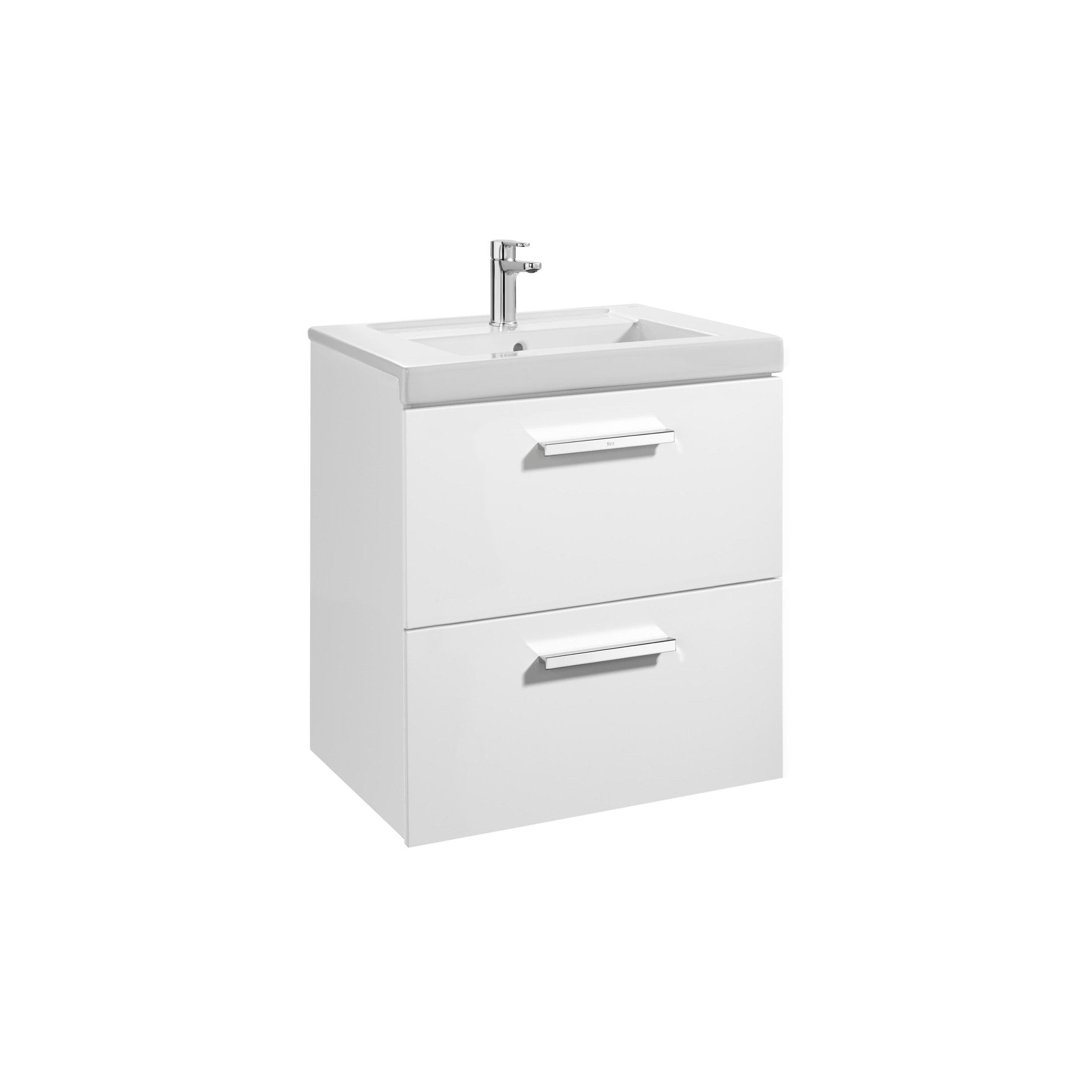 Roca - Mueble base Prisma Unik de dos cajones y lavabo - BricoandPool