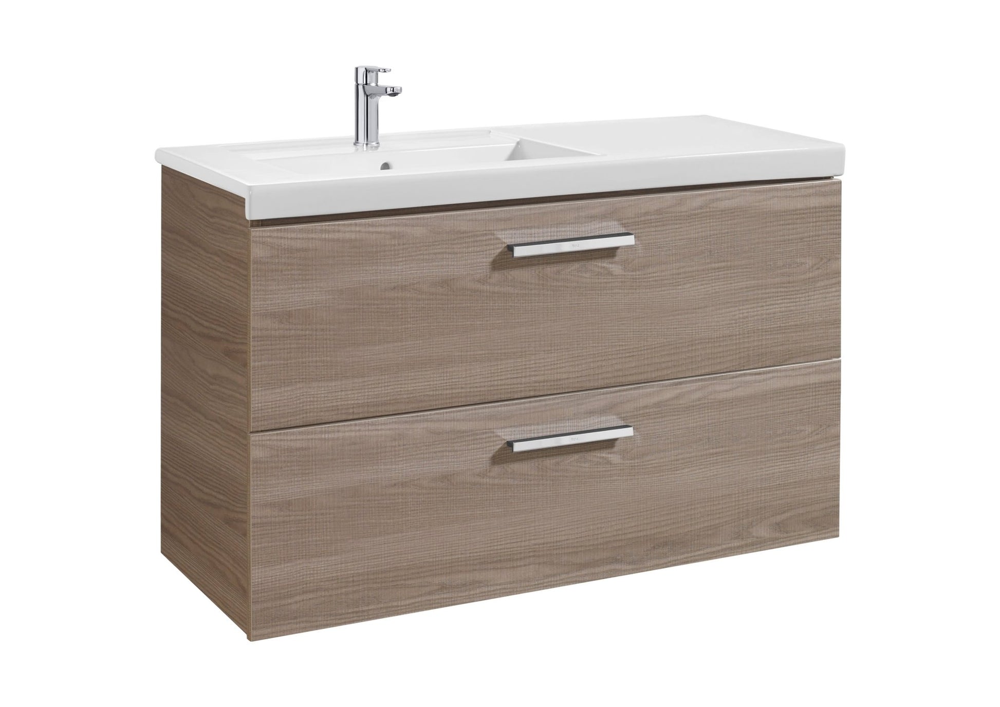 Roca - Mueble base Prisma Unik de dos cajones y lavabo - BricoandPool