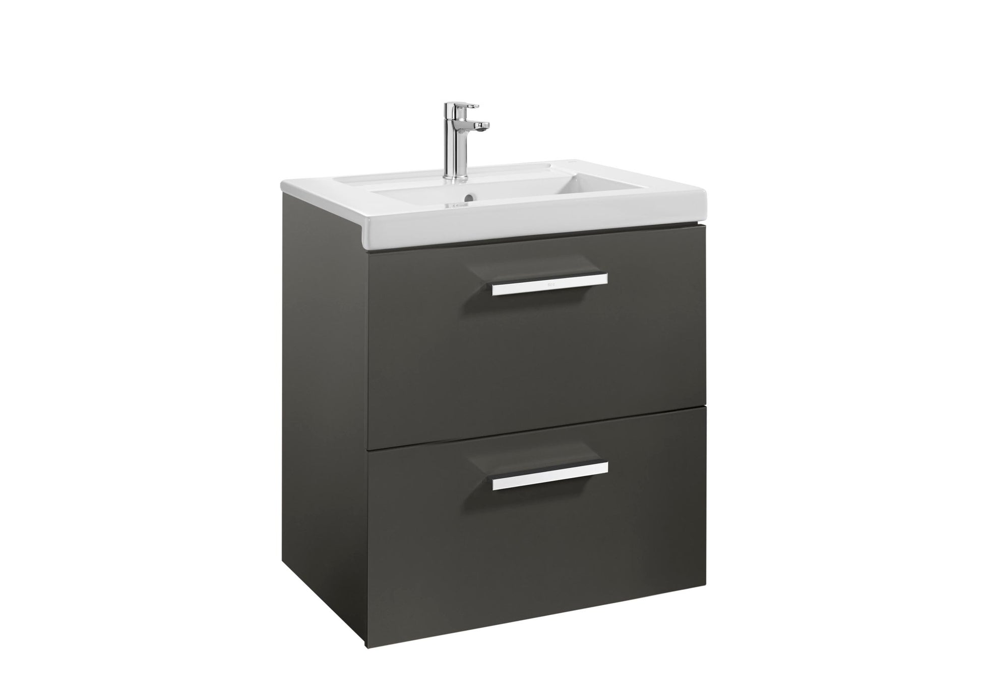 Roca - Mueble base Prisma Unik de dos cajones y lavabo - BricoandPool
