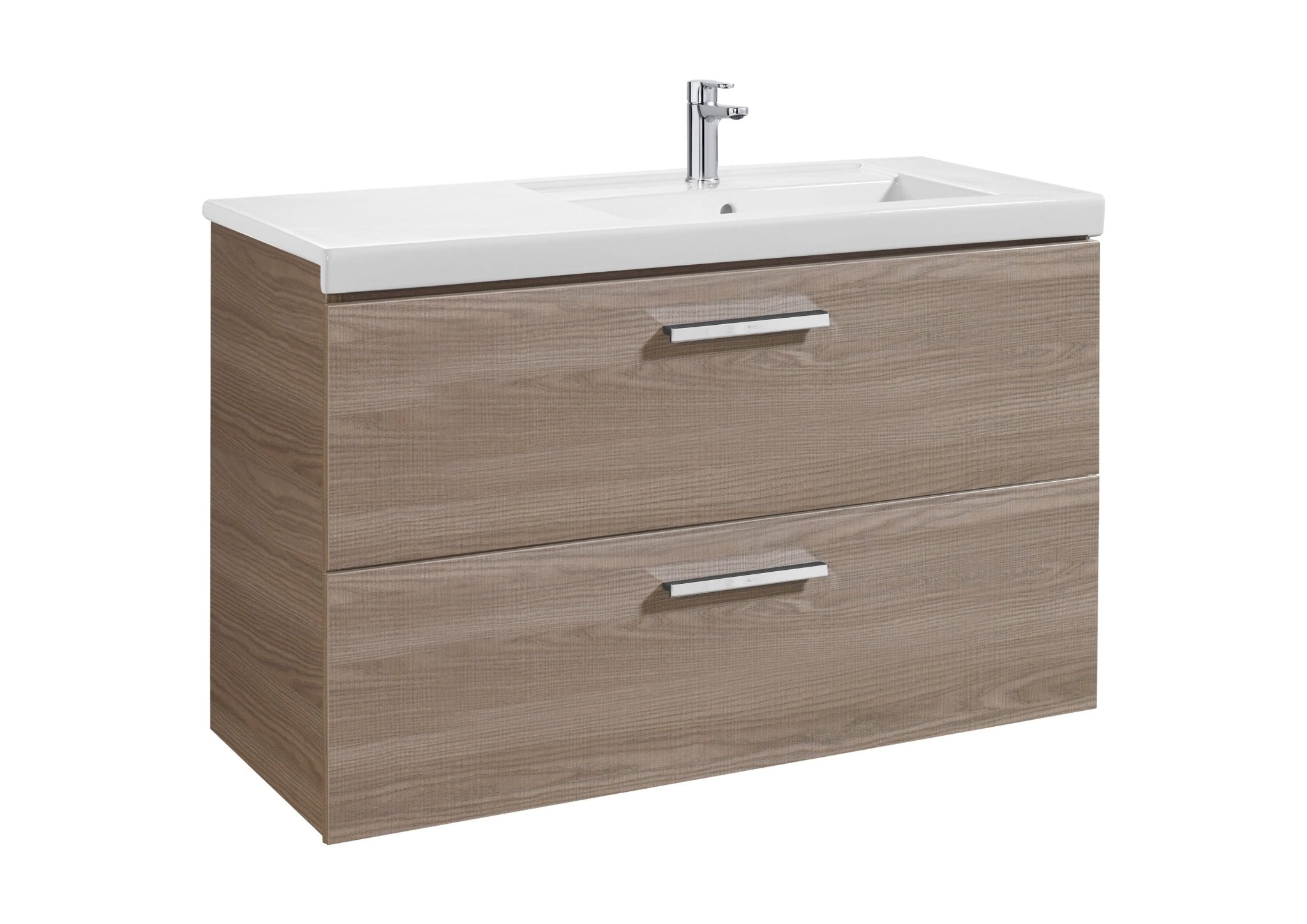 Roca - Mueble base Prisma Unik de dos cajones y lavabo - BricoandPool
