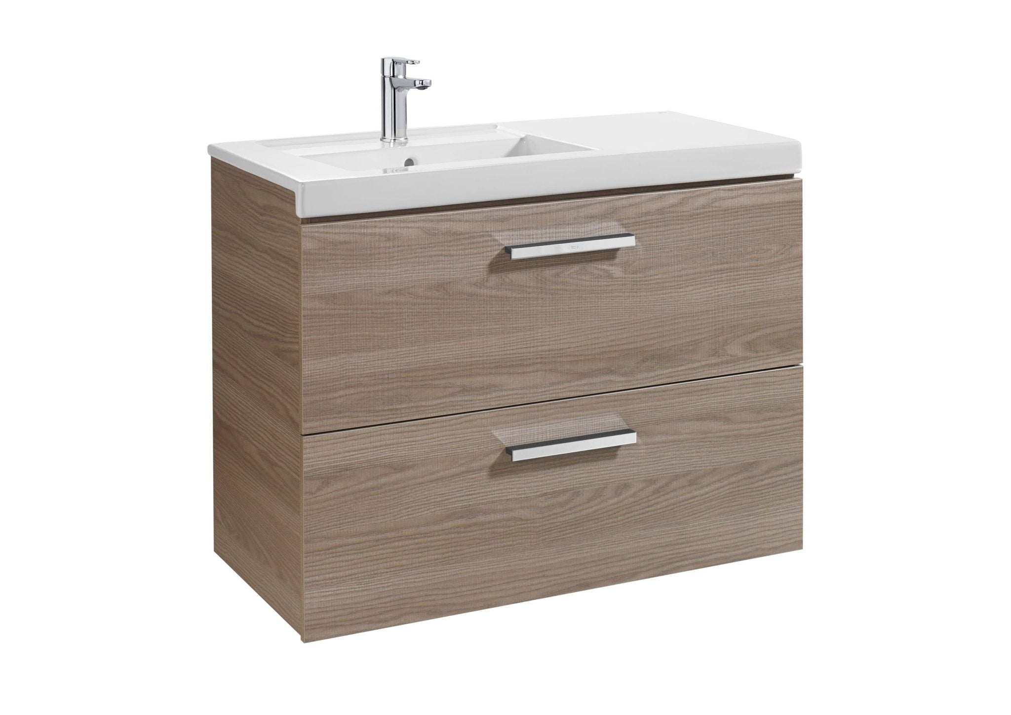 Roca - Mueble base Prisma Unik de dos cajones y lavabo - BricoandPool