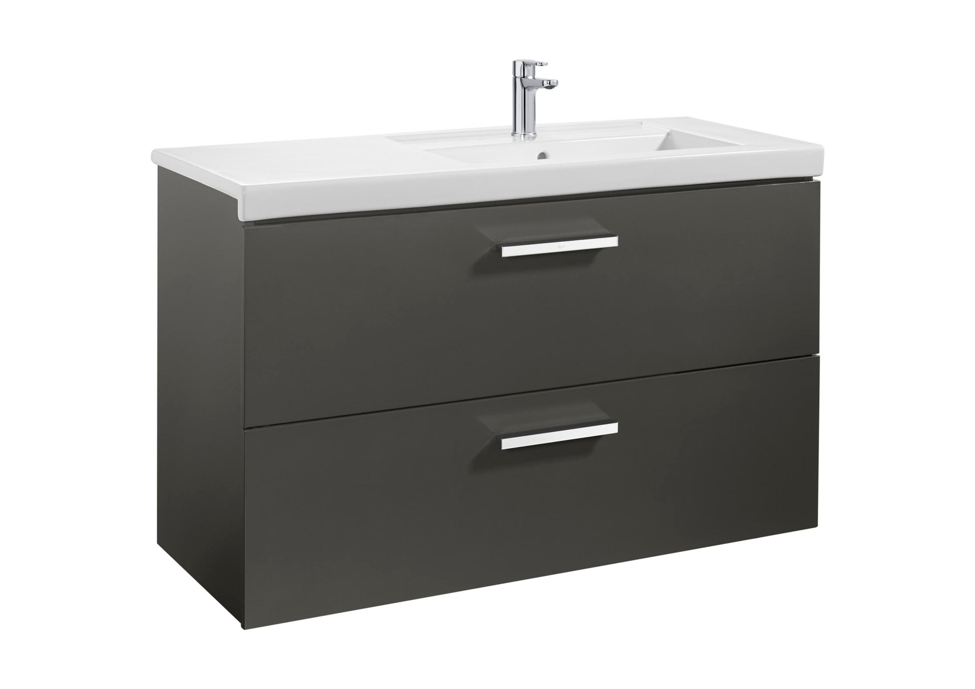 Roca - Mueble base Prisma Unik de dos cajones y lavabo - BricoandPool
