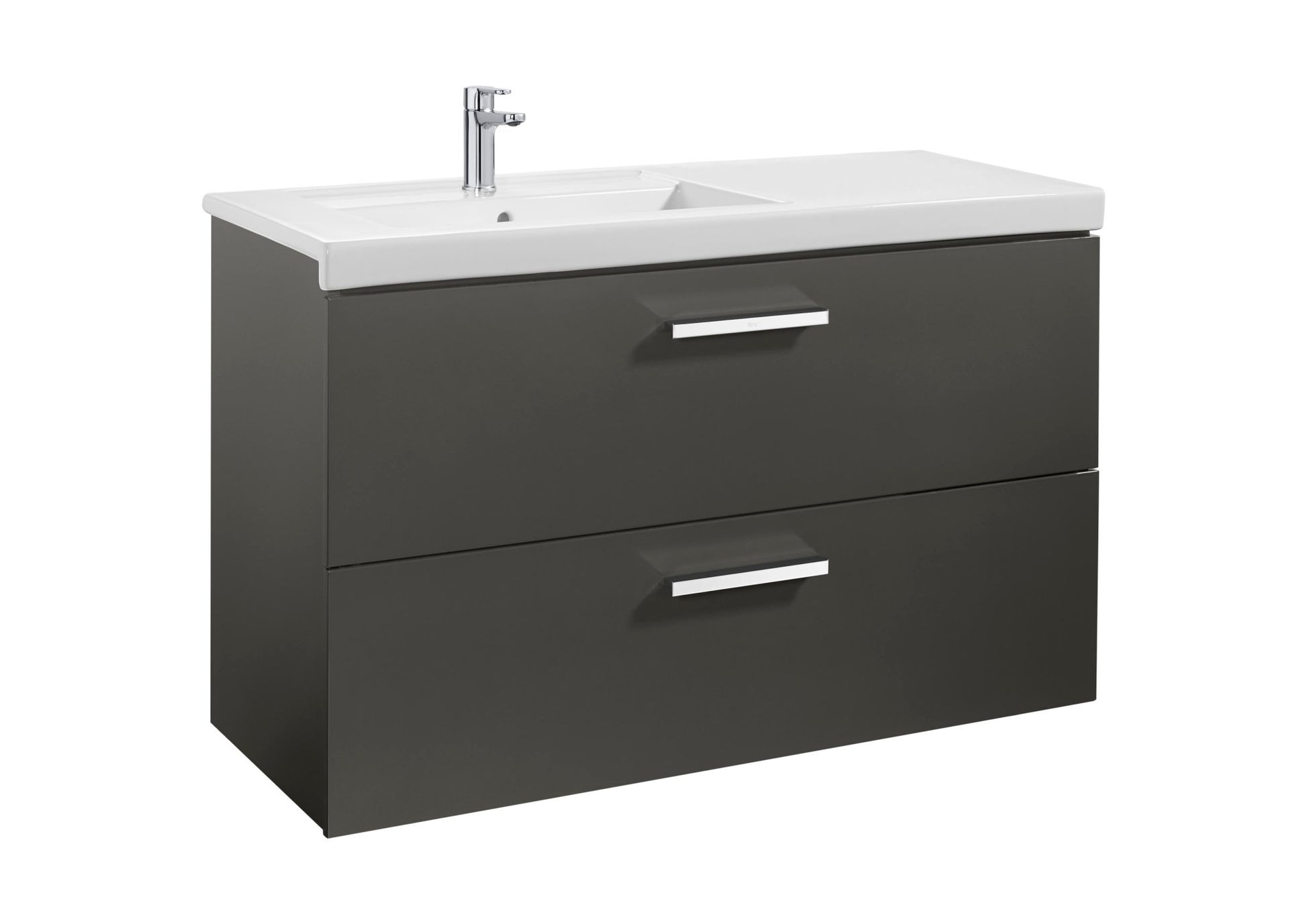 Roca - Mueble base Prisma Unik de dos cajones y lavabo - BricoandPool
