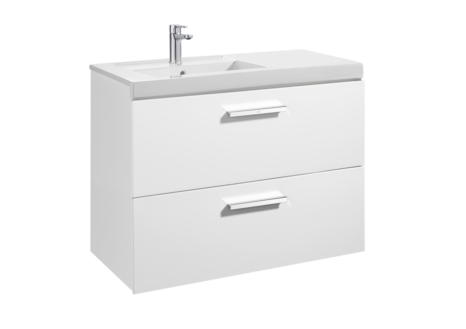 Roca - Mueble base Prisma Unik de dos cajones y lavabo - BricoandPool