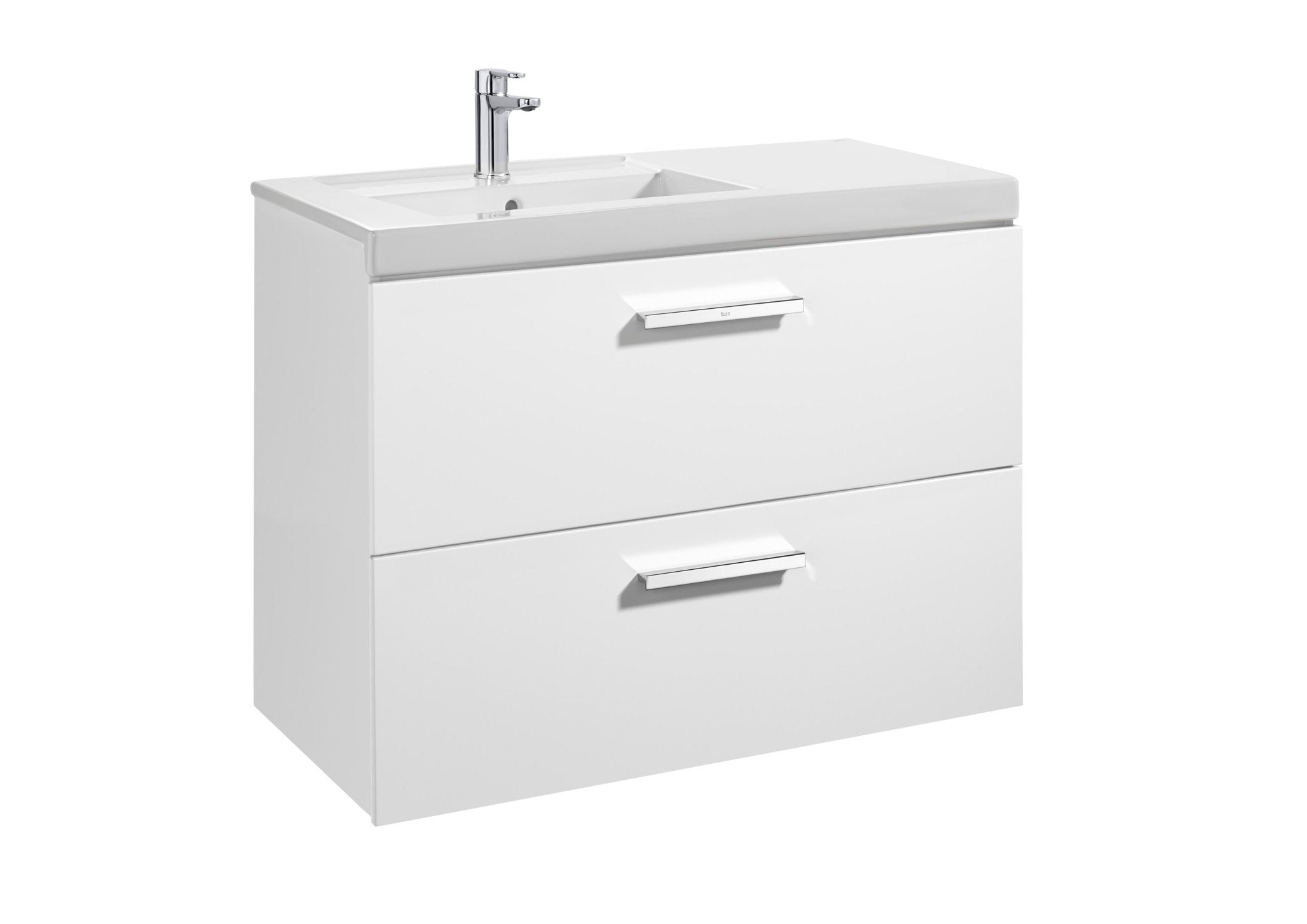 Roca - Mueble base Prisma Unik de dos cajones y lavabo - BricoandPool