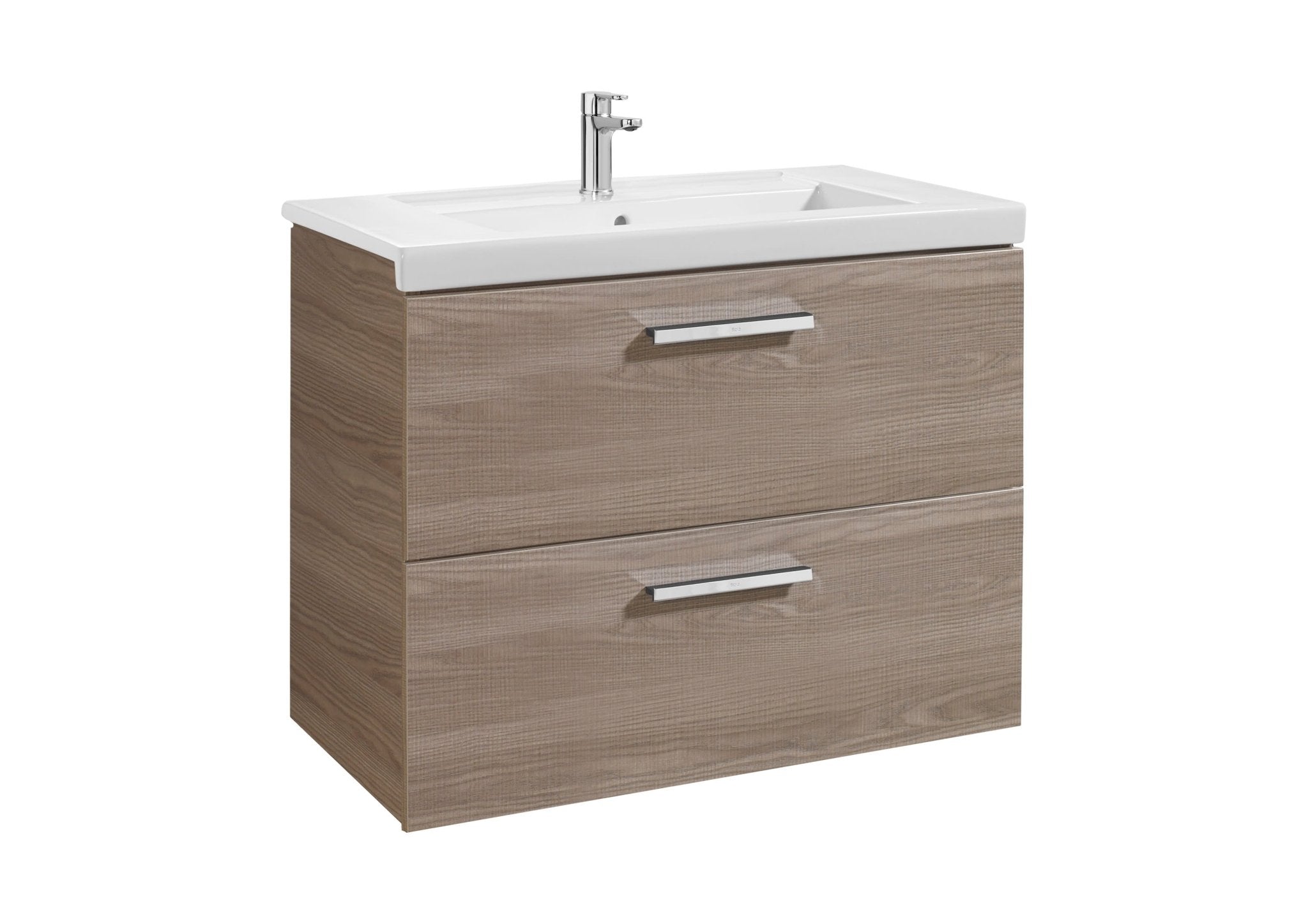 Roca - Mueble base Prisma Unik de dos cajones y lavabo - BricoandPool