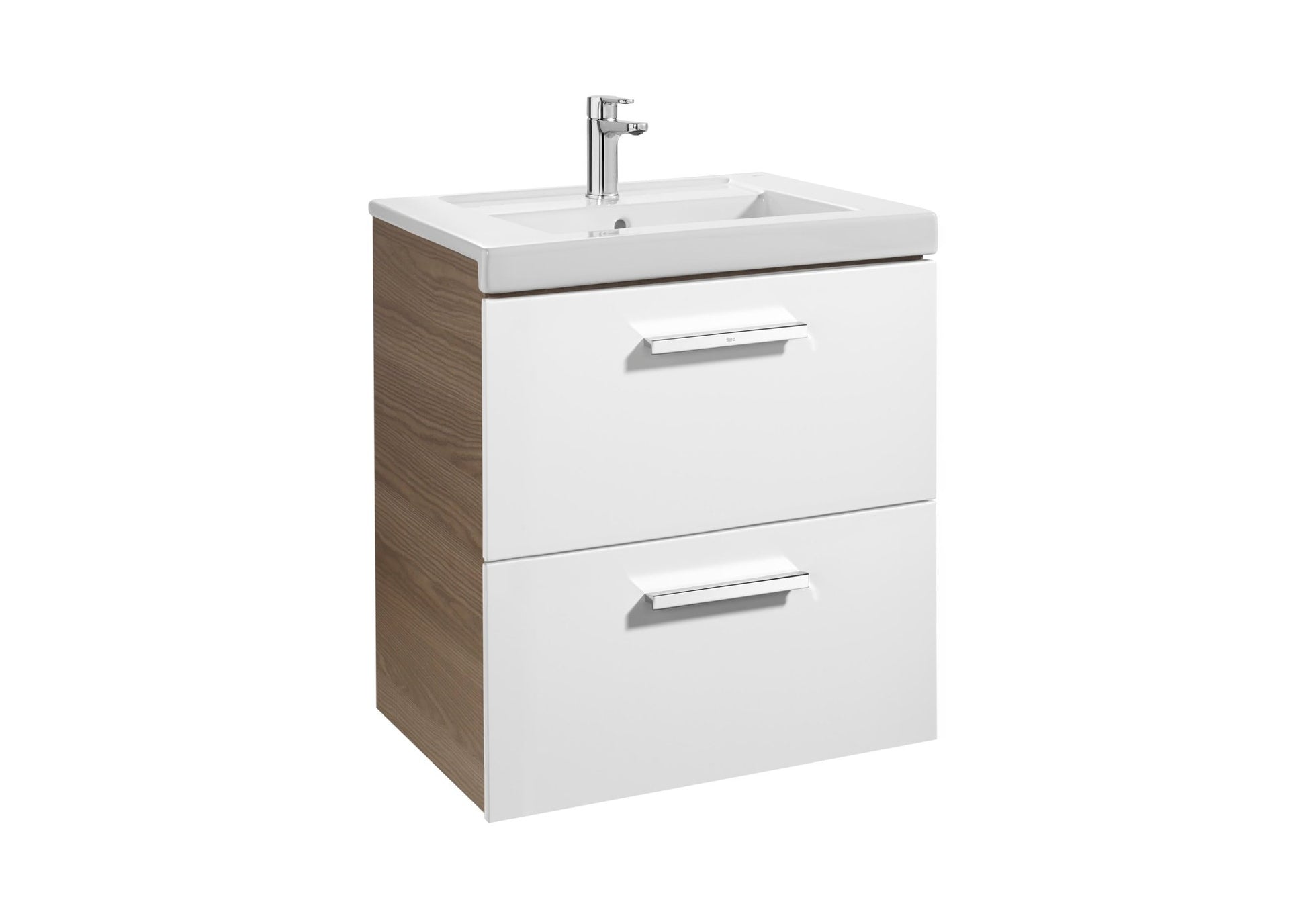 Roca - Mueble base Prisma Unik de dos cajones y lavabo - BricoandPool
