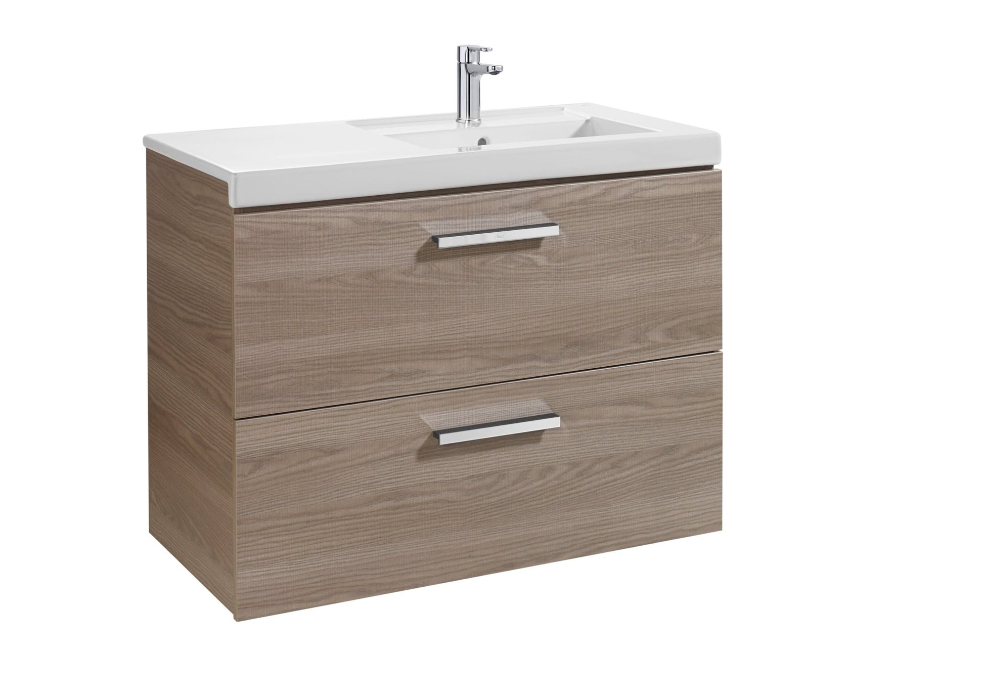 Roca - Mueble base Prisma Unik de dos cajones y lavabo - BricoandPool