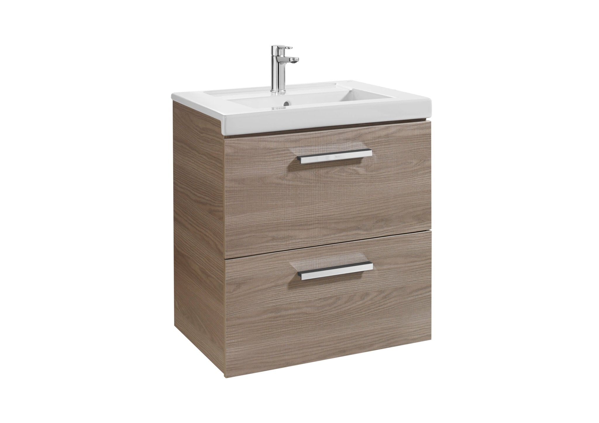 Roca - Mueble base Prisma Unik de dos cajones y lavabo - BricoandPool