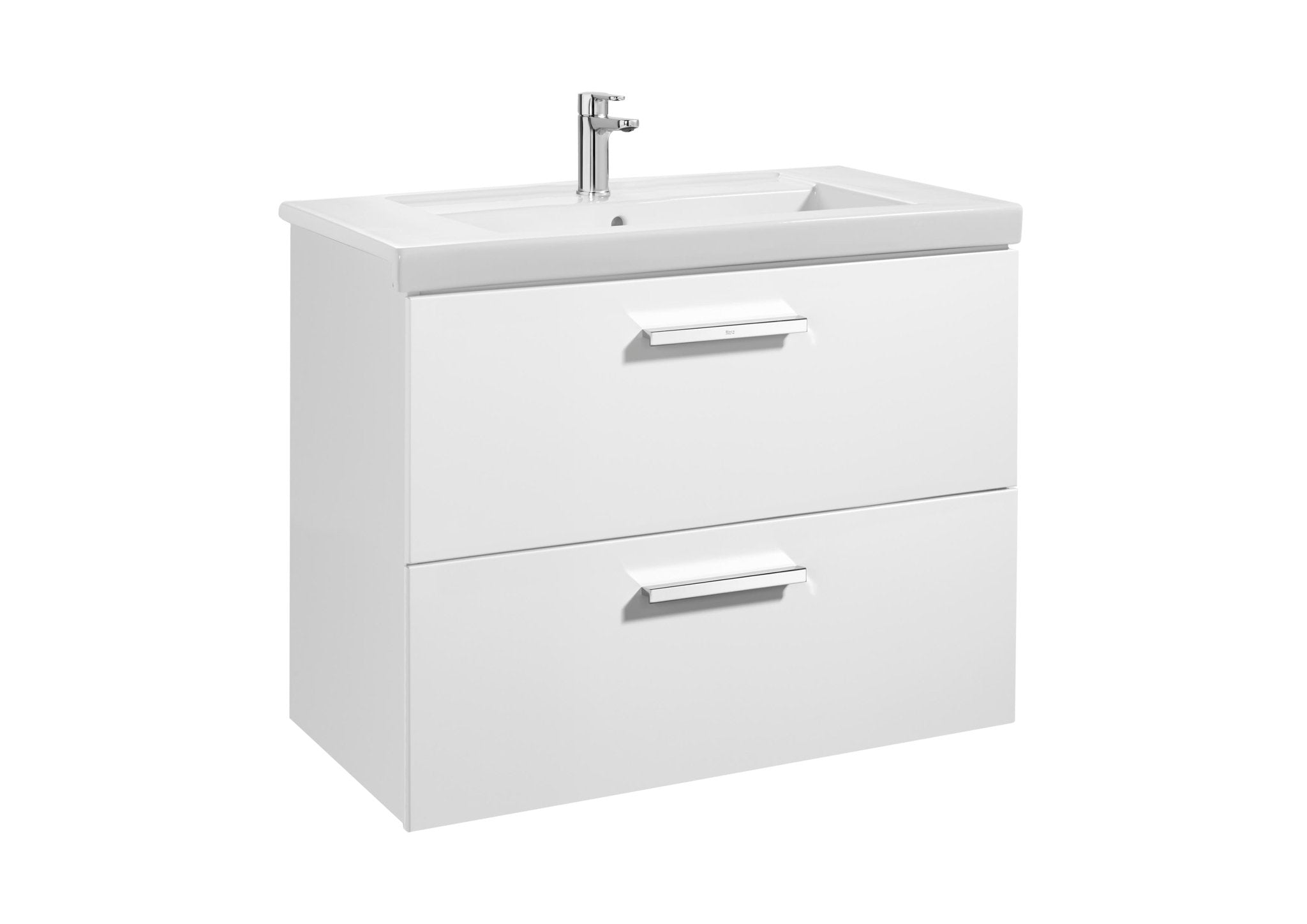 Roca - Mueble base Prisma Unik de dos cajones y lavabo - BricoandPool