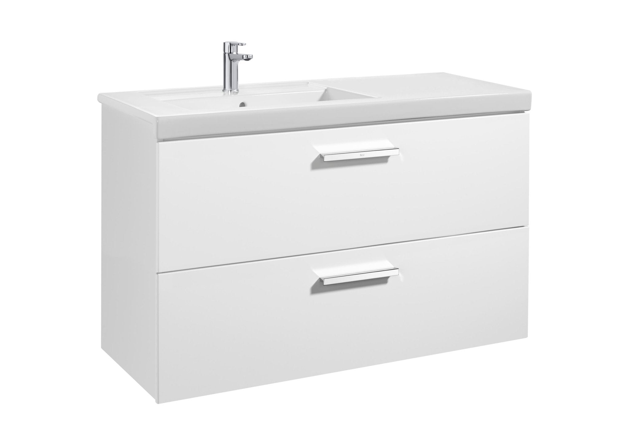 Roca - Mueble base Prisma Unik de dos cajones y lavabo - BricoandPool