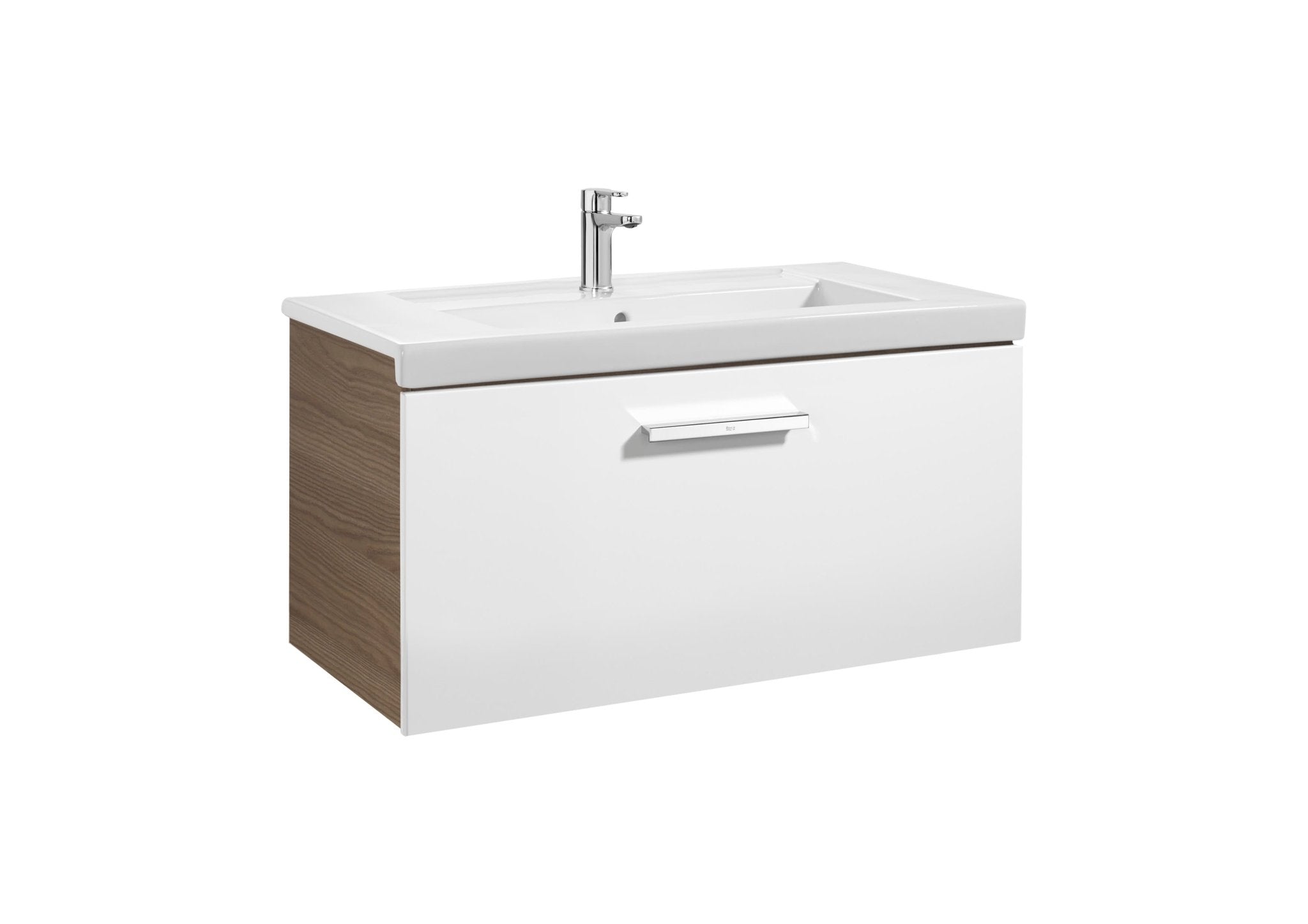 Roca - Mueble base Prisma Unik de un cajón y lavabo - BricoandPool