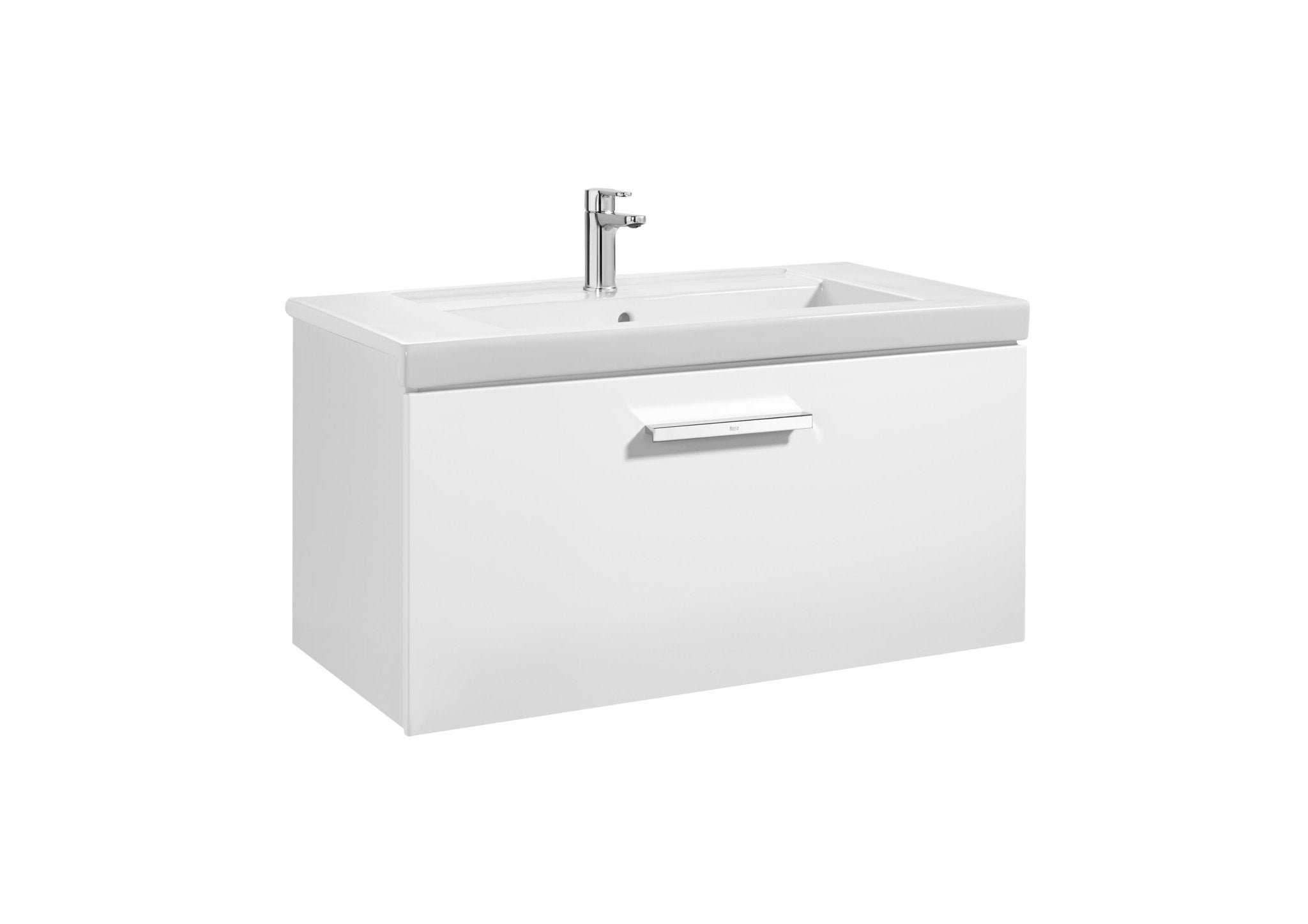 Roca - Mueble base Prisma Unik de un cajón y lavabo - BricoandPool