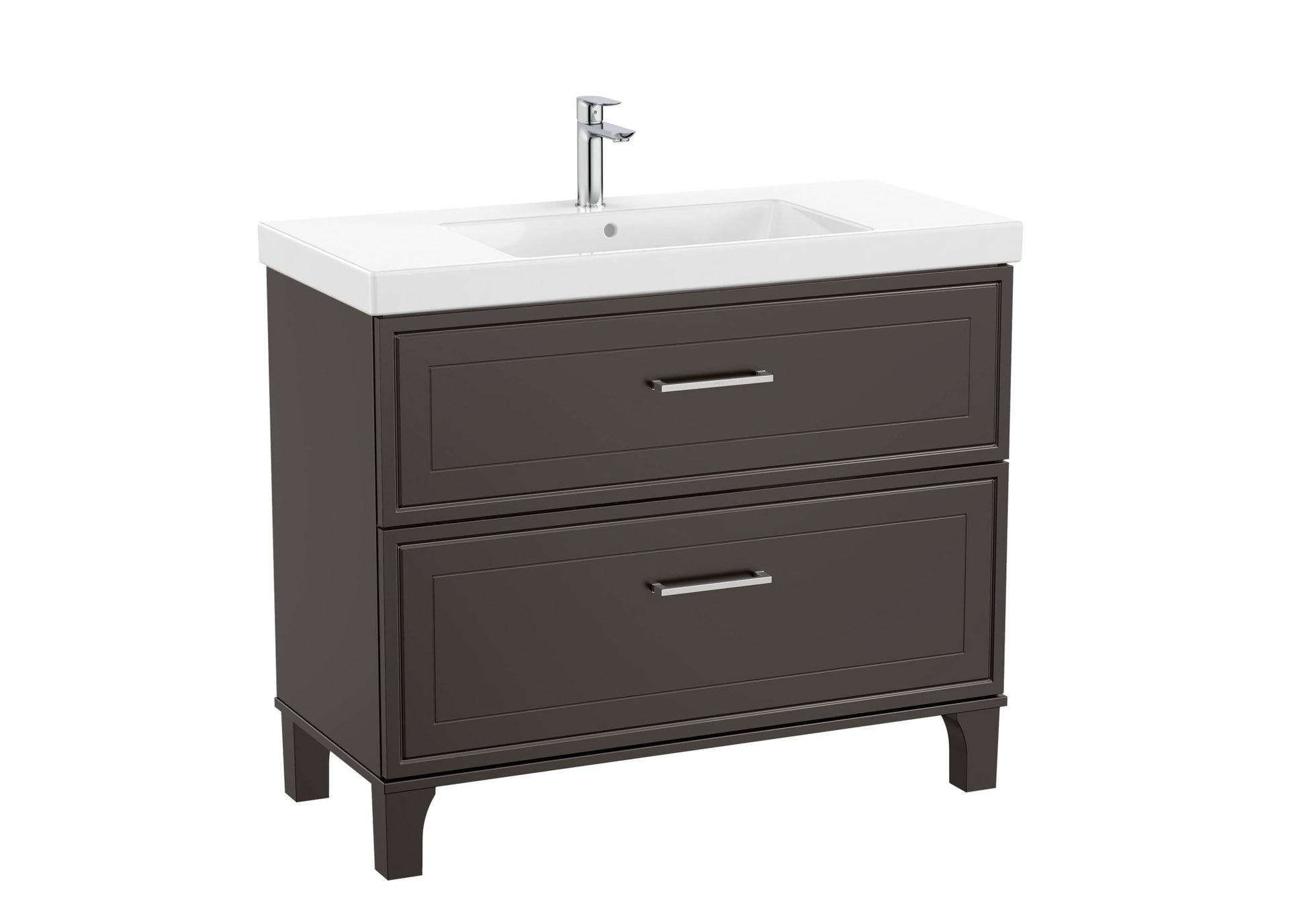 Roca - Mueble base Romea Unik de dos cajones y lavabo - BricoandPool