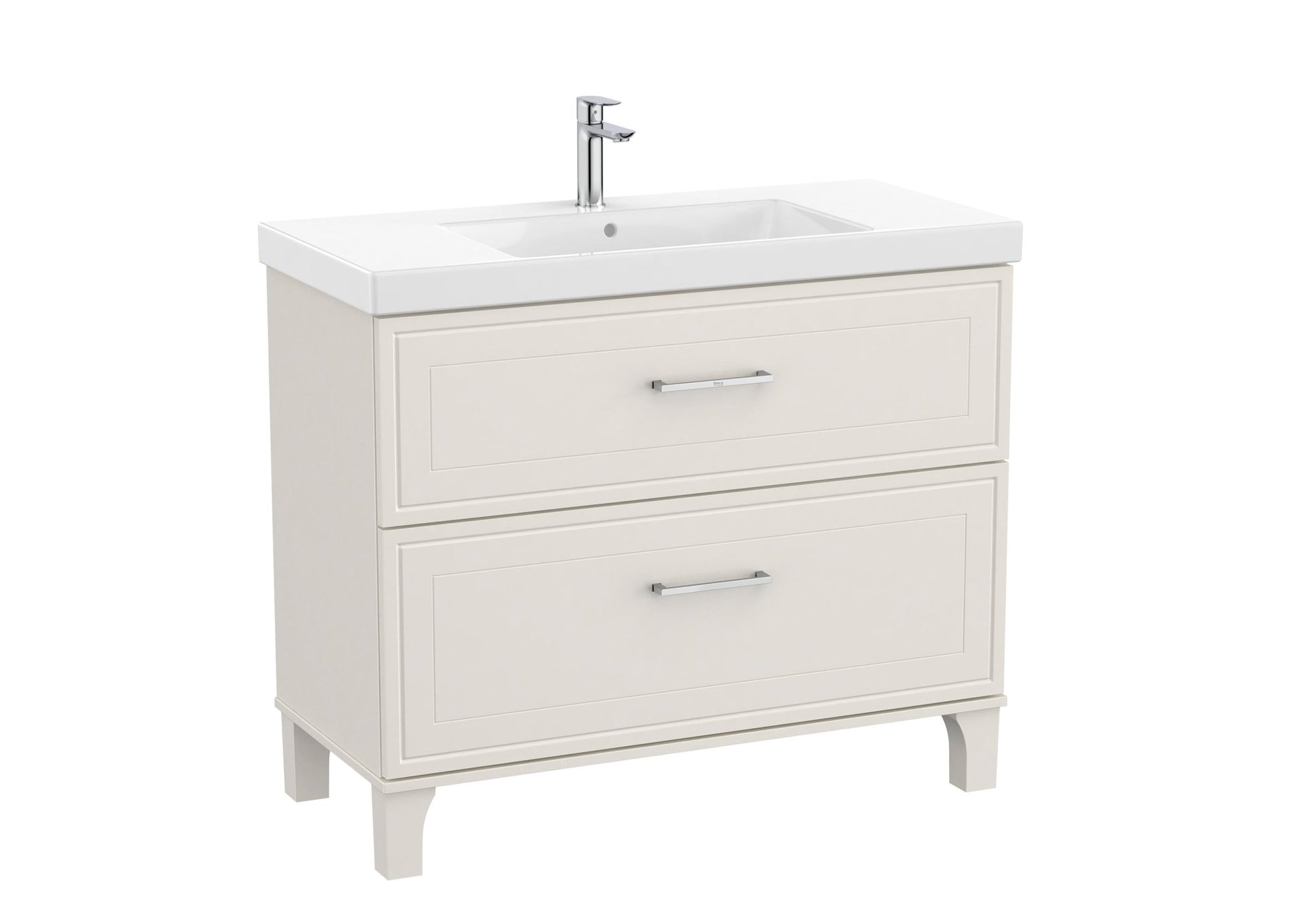 Roca - Mueble base Romea Unik de dos cajones y lavabo - BricoandPool
