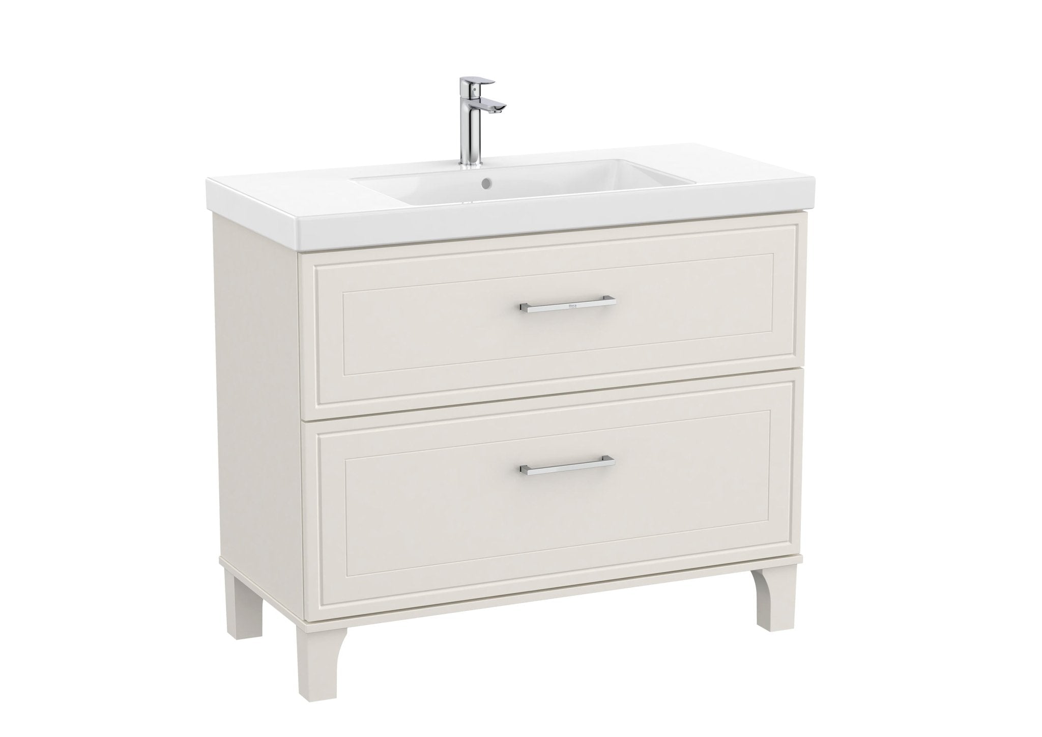 Roca - Mueble base Romea Unik de dos cajones y lavabo - BricoandPool