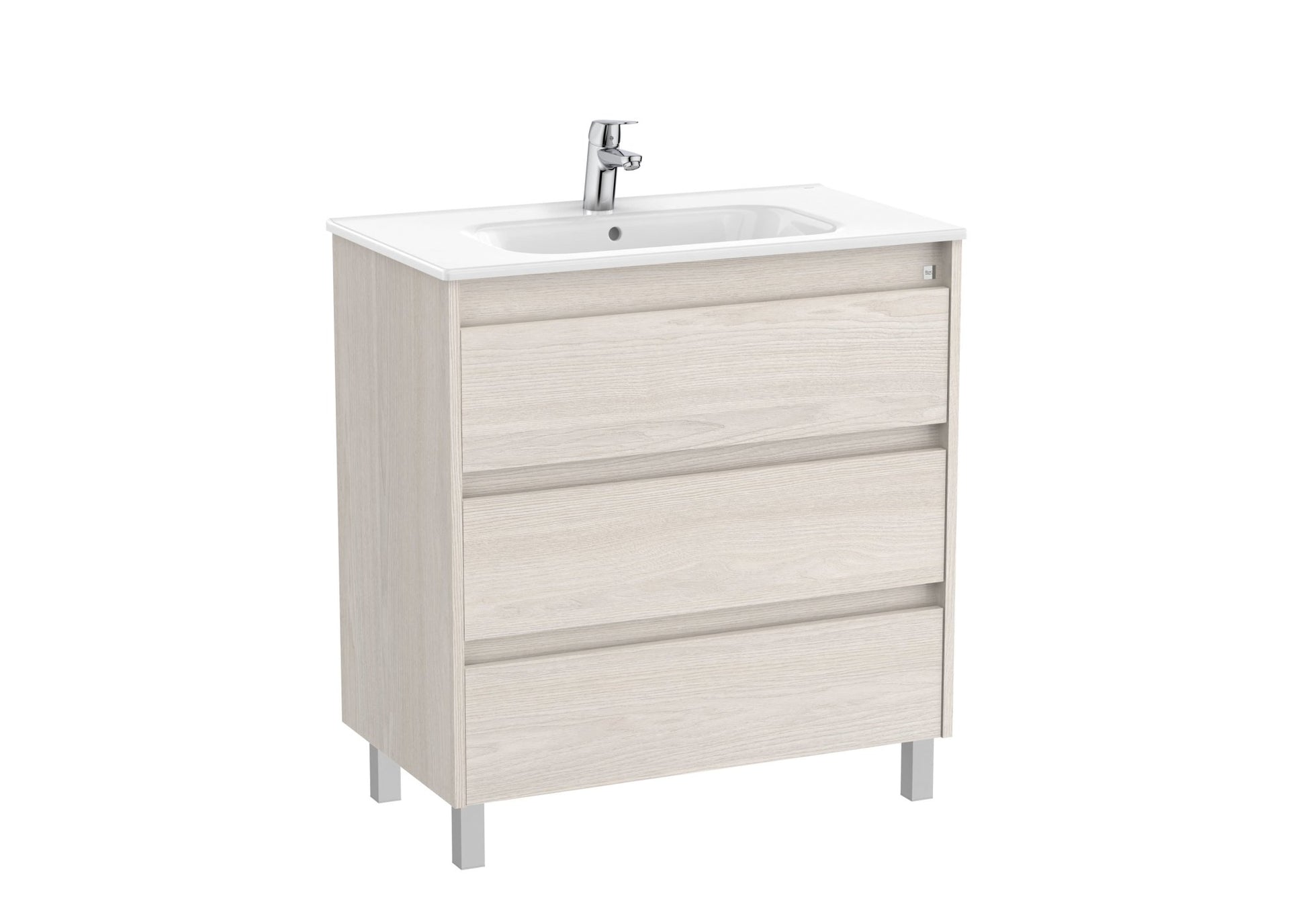Roca - Mueble base Tenet Unik de tres cajones y lavabo - BricoandPool
