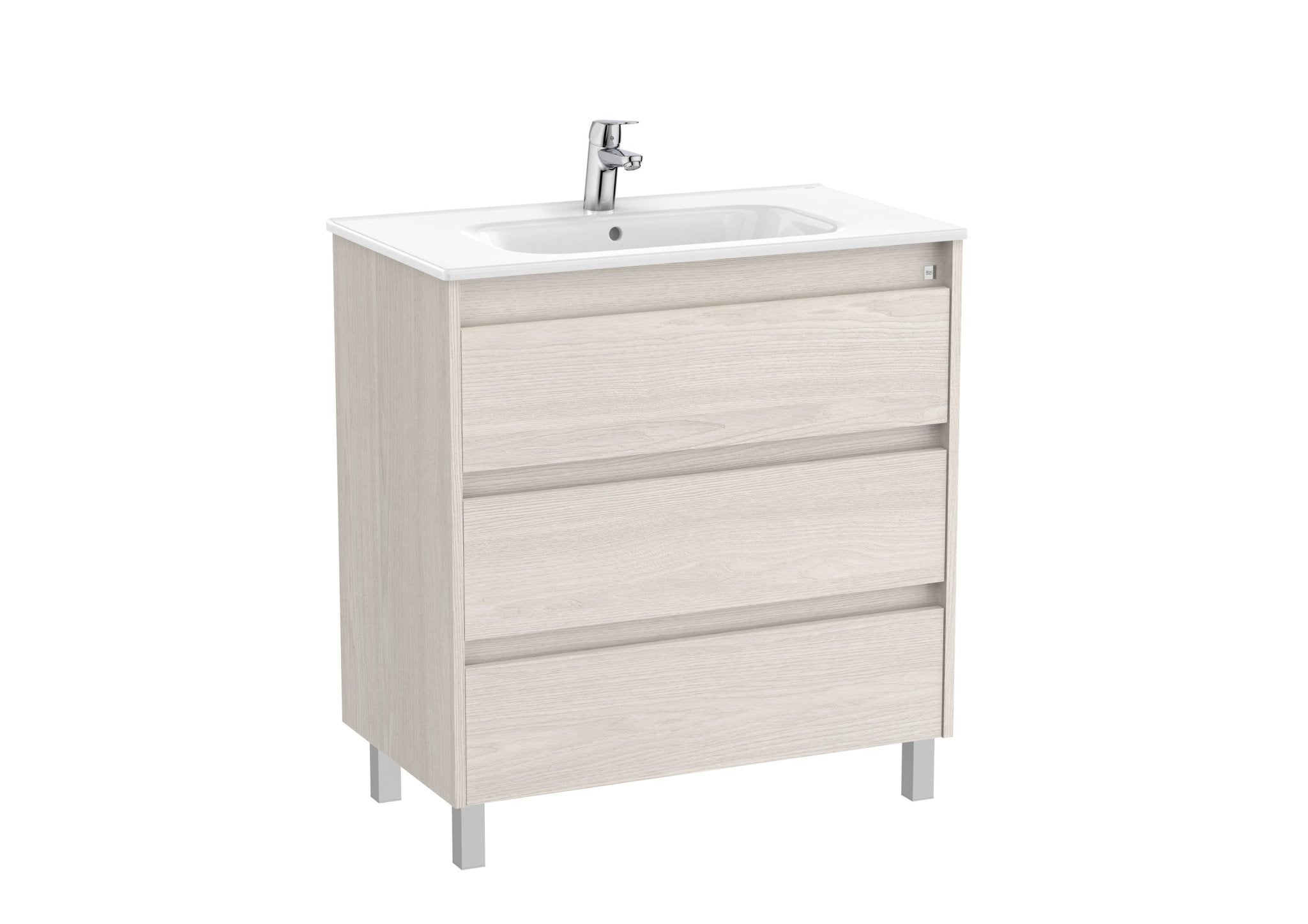 Roca - Mueble base Tenet Unik de tres cajones y lavabo - BricoandPool
