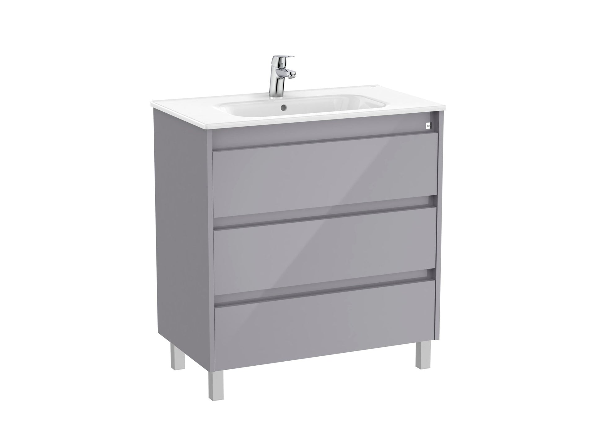 Roca - Mueble base Tenet Unik de tres cajones y lavabo - BricoandPool