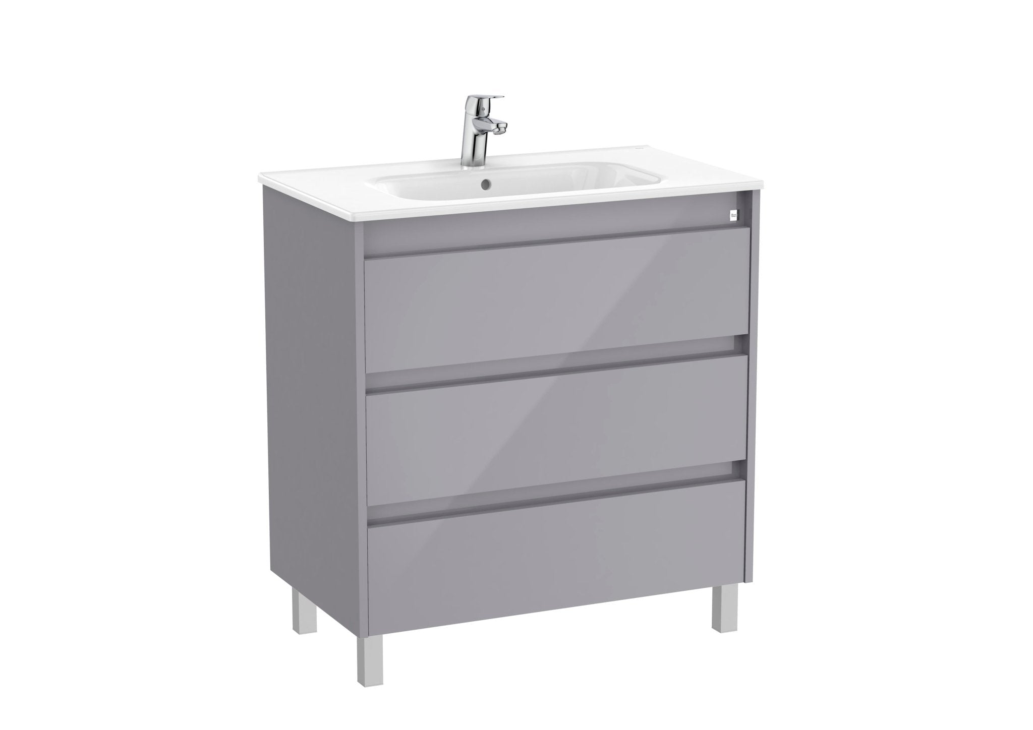 Roca - Mueble base Tenet Unik de tres cajones y lavabo - BricoandPool