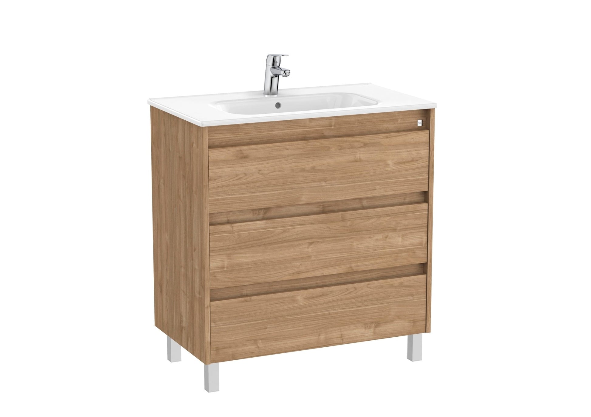 Roca - Mueble base Tenet Unik de tres cajones y lavabo - BricoandPool