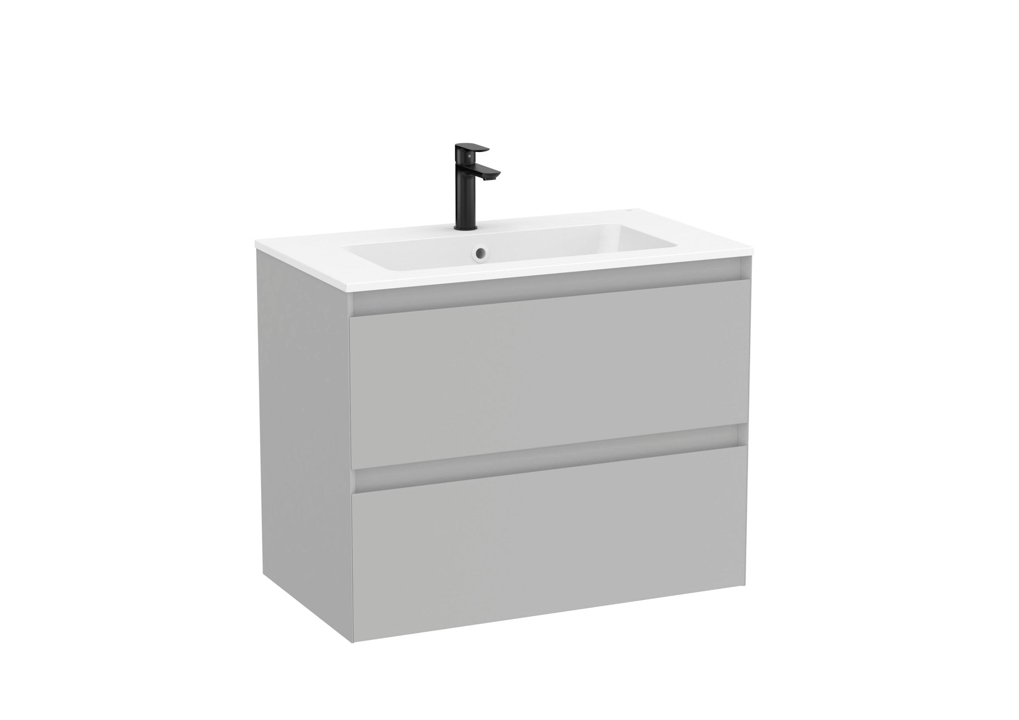 Roca - Mueble base Tenue Unik de dos cajones y lavabo de Stonex® - BricoandPool