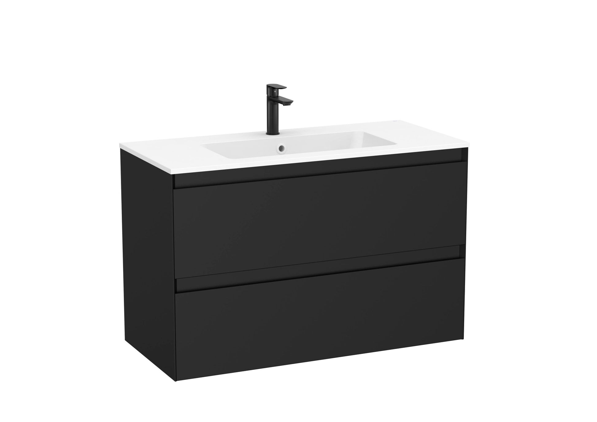 Roca - Mueble base Tenue Unik de dos cajones y lavabo de Stonex® - BricoandPool