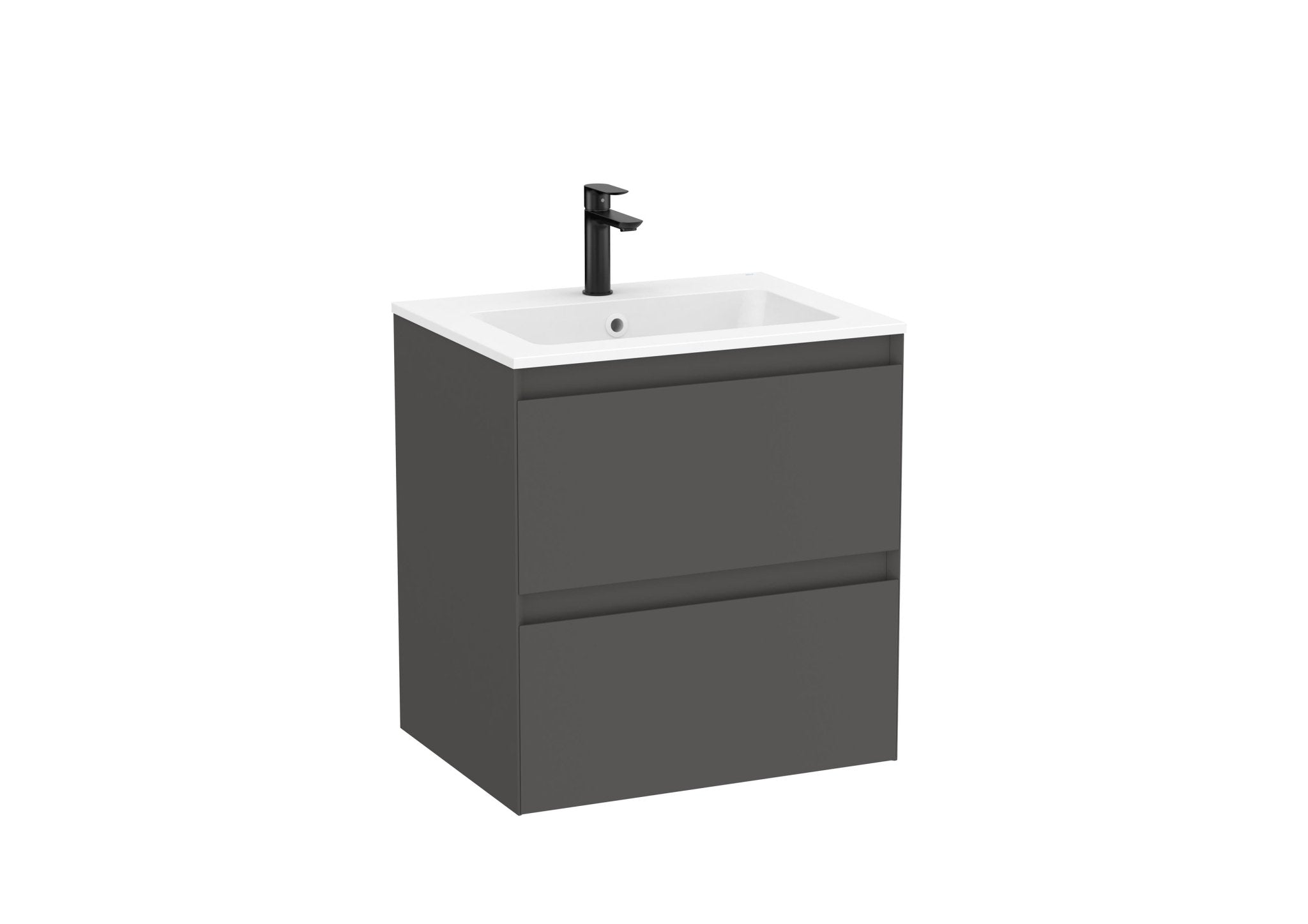 Roca - Mueble base Tenue Unik de dos cajones y lavabo de Stonex® - BricoandPool
