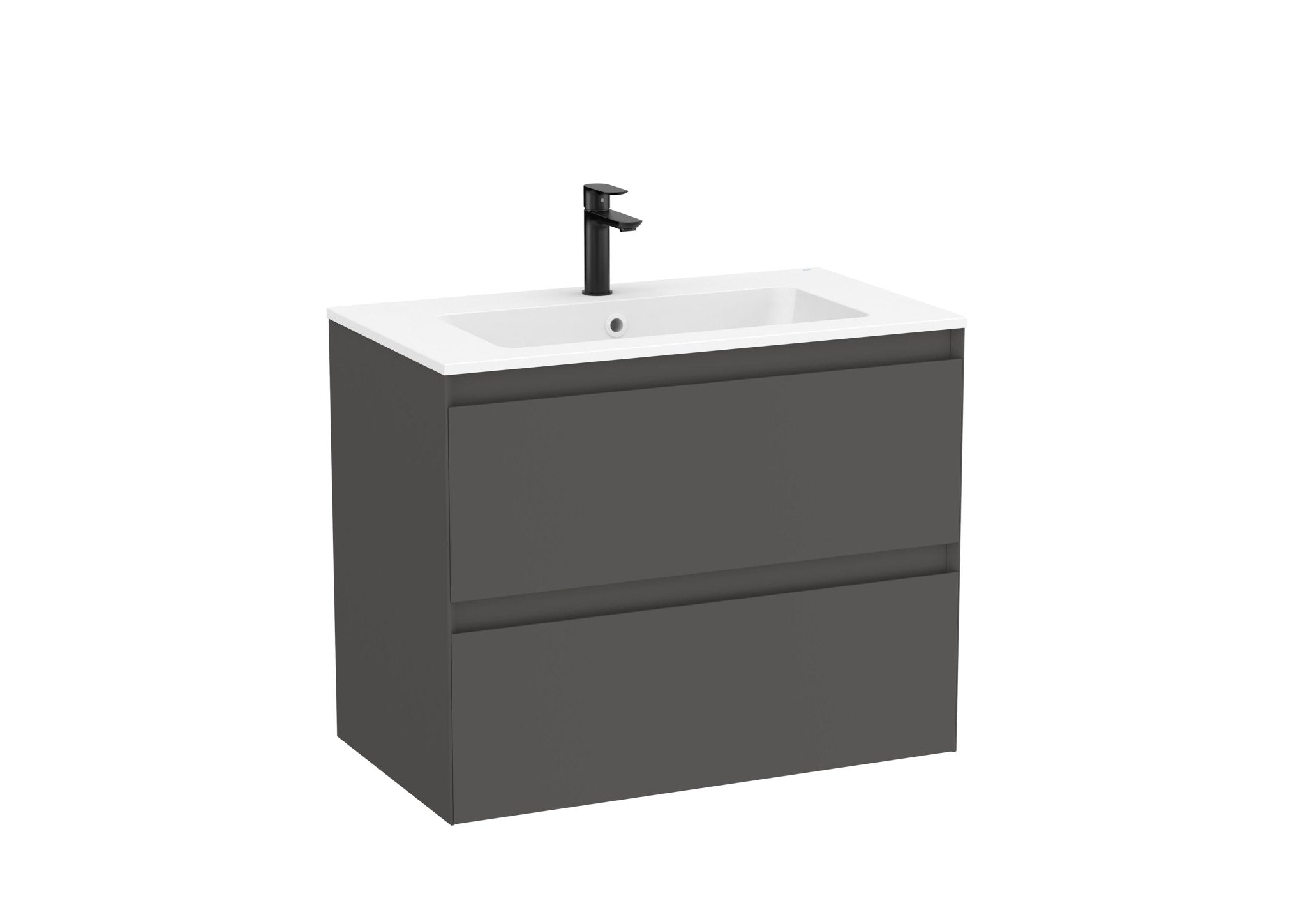 Roca - Mueble base Tenue Unik de dos cajones y lavabo de Stonex® - BricoandPool