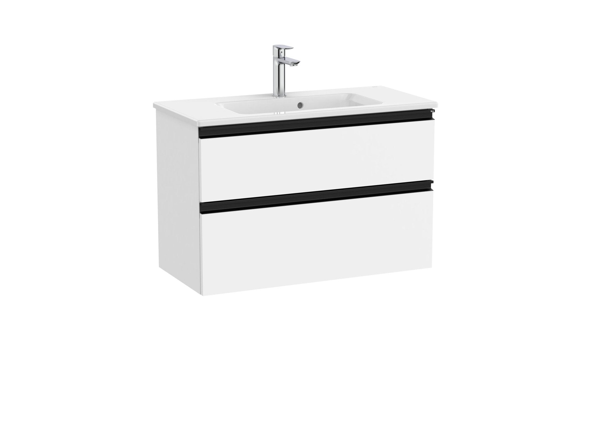 Roca - Mueble base The Gap Unik compacto de dos cajones y lavabo - BricoandPool