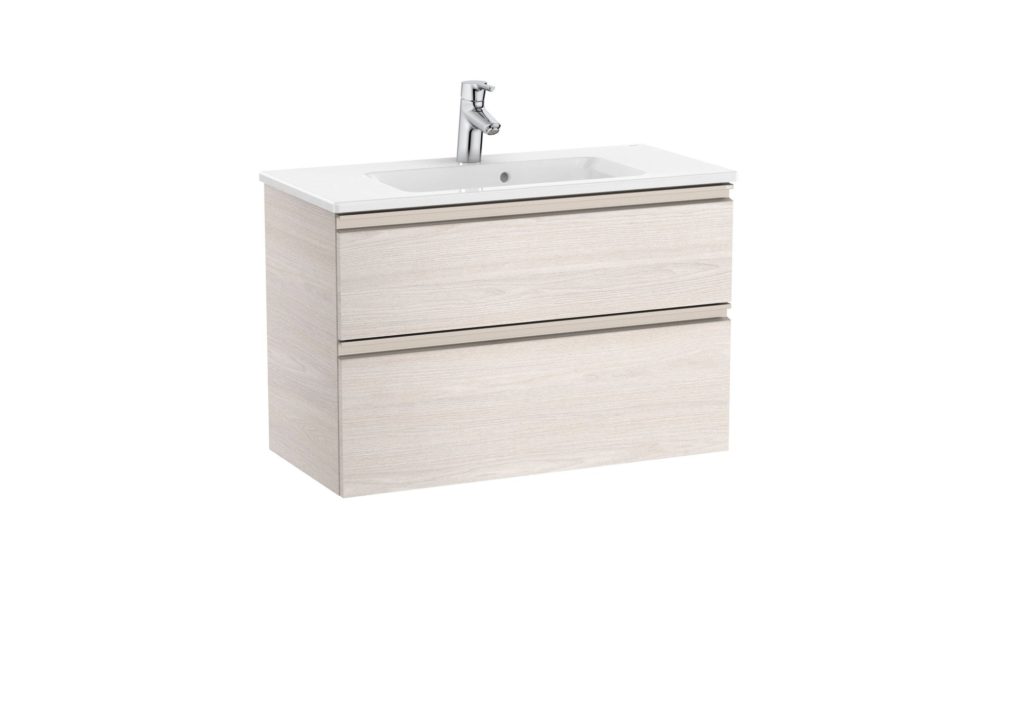Roca - Mueble base The Gap Unik compacto de dos cajones y lavabo - BricoandPool