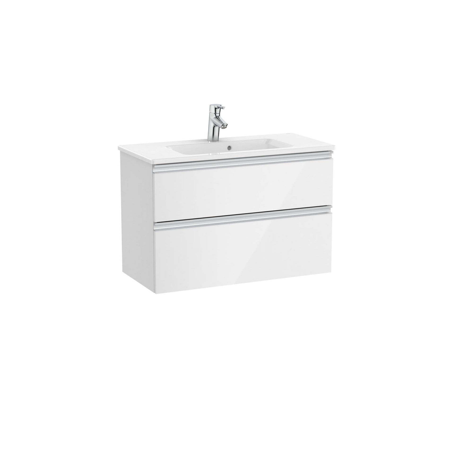 Roca - Mueble base The Gap Unik compacto de dos cajones y lavabo - BricoandPool