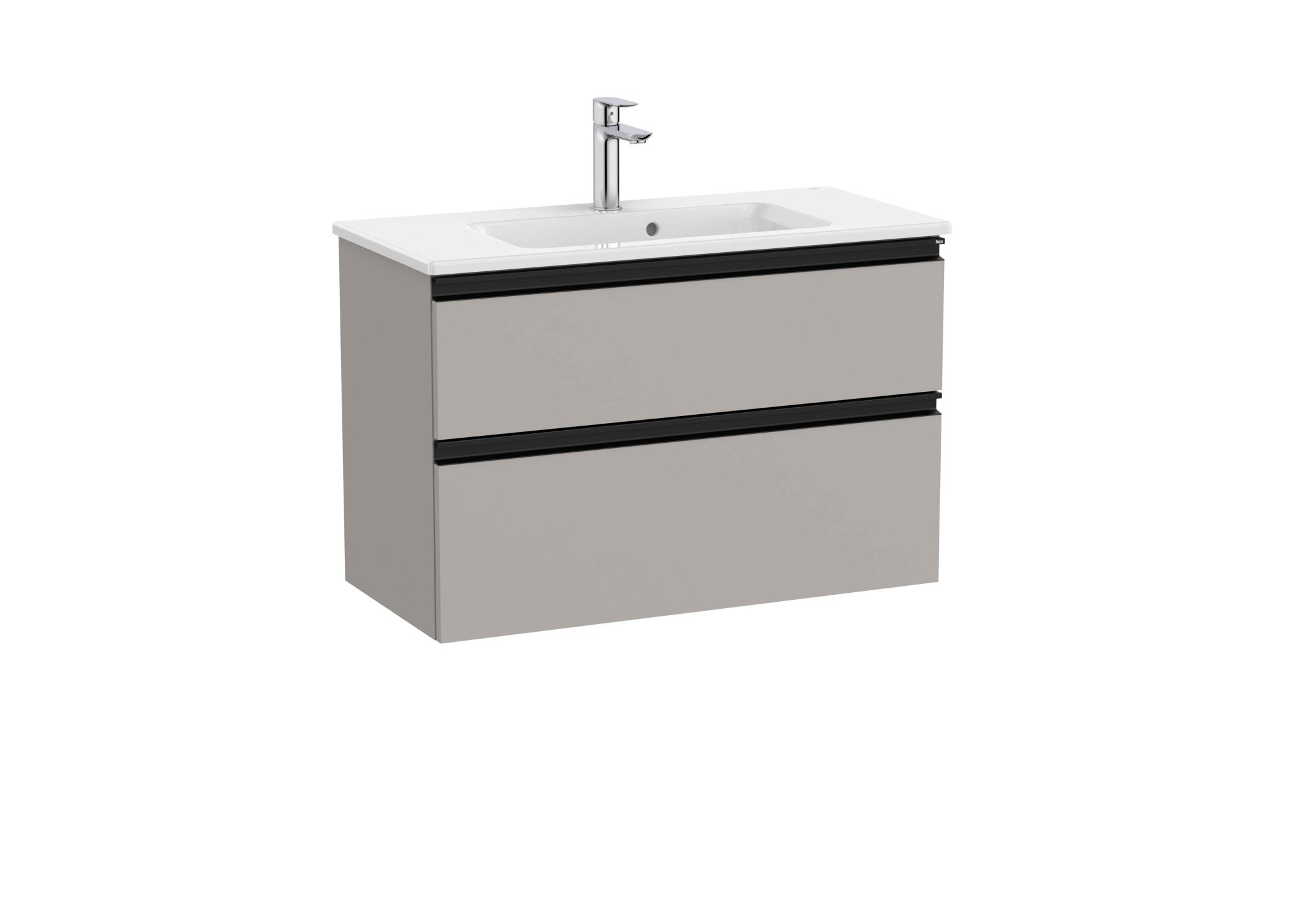 Roca - Mueble base The Gap Unik compacto de dos cajones y lavabo - BricoandPool