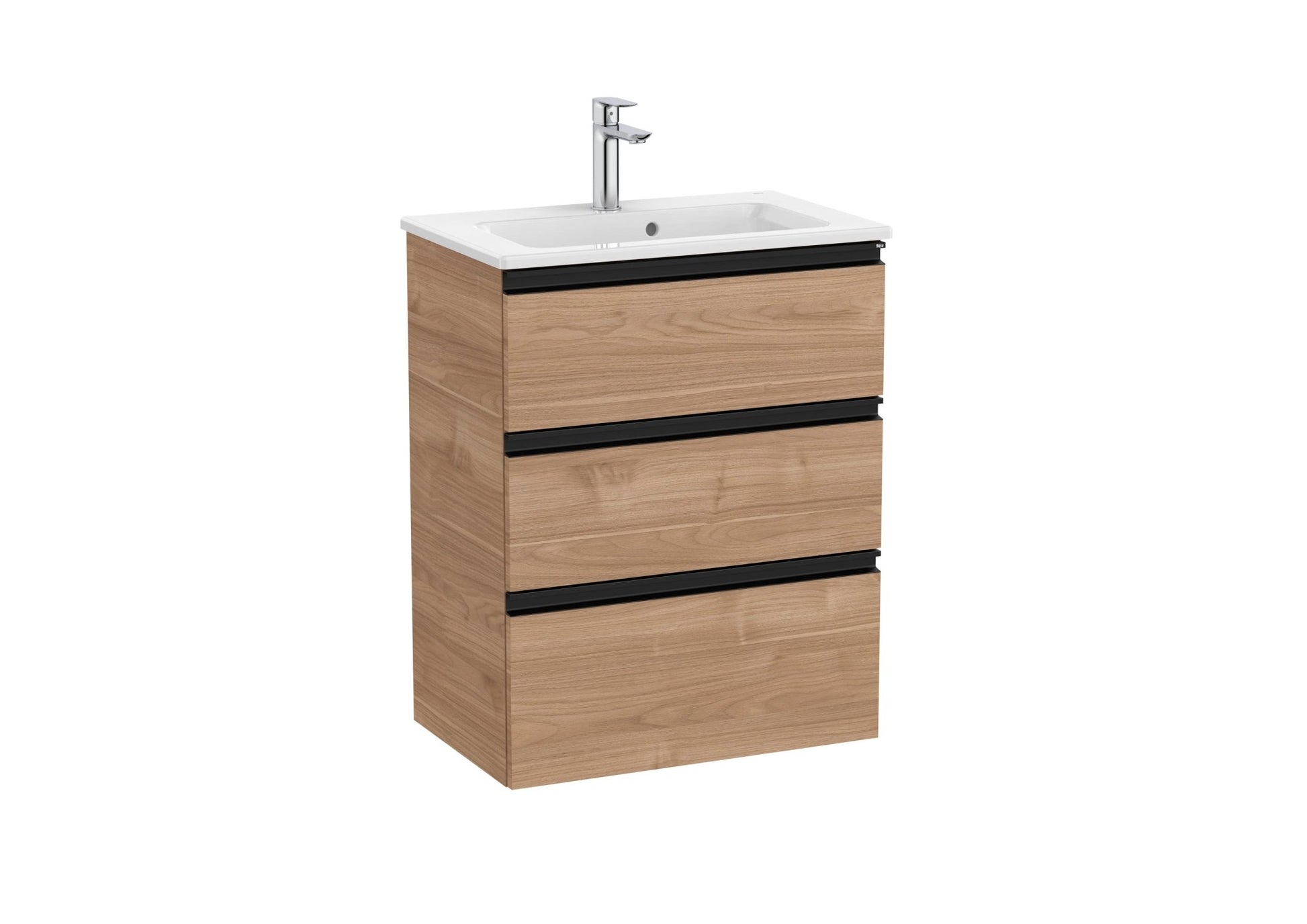 Roca - Mueble base The Gap Unik compacto de tres cajones y lavabo - BricoandPool