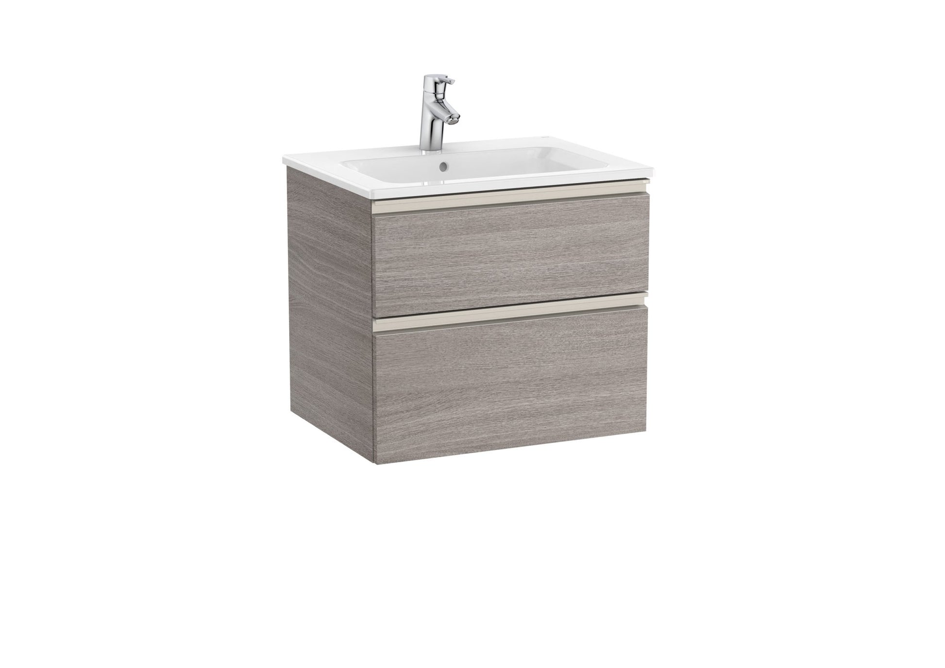 Roca - Mueble base The Gap Unik de dos cajones y lavabo - BricoandPool