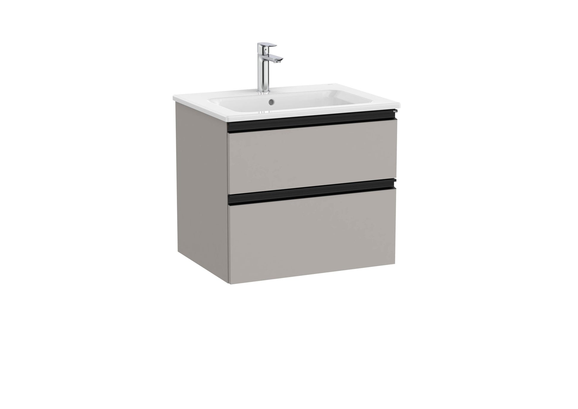 Roca - Mueble base The Gap Unik de dos cajones y lavabo - BricoandPool
