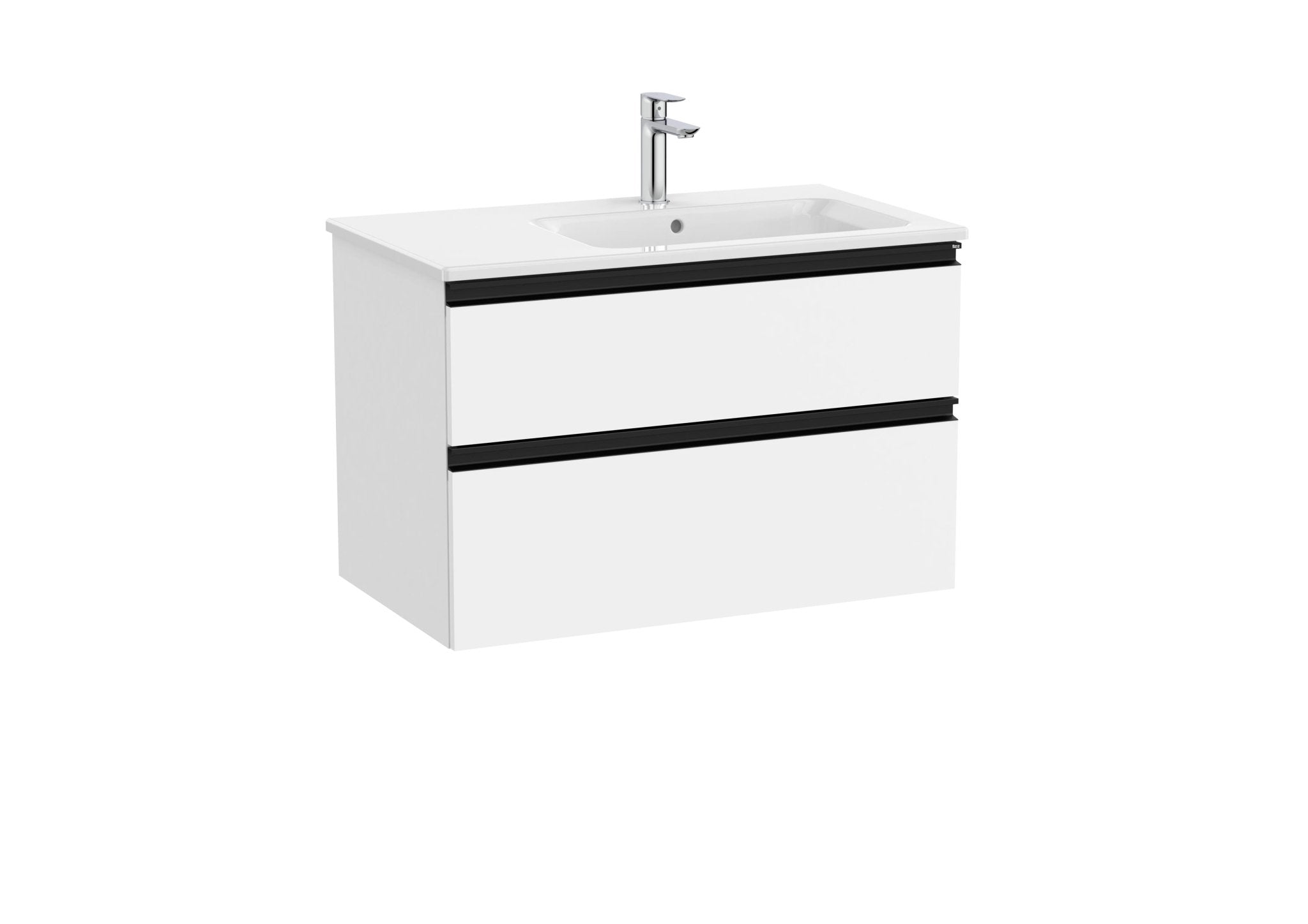 Roca - Mueble base The Gap Unik de dos cajones y lavabo - BricoandPool