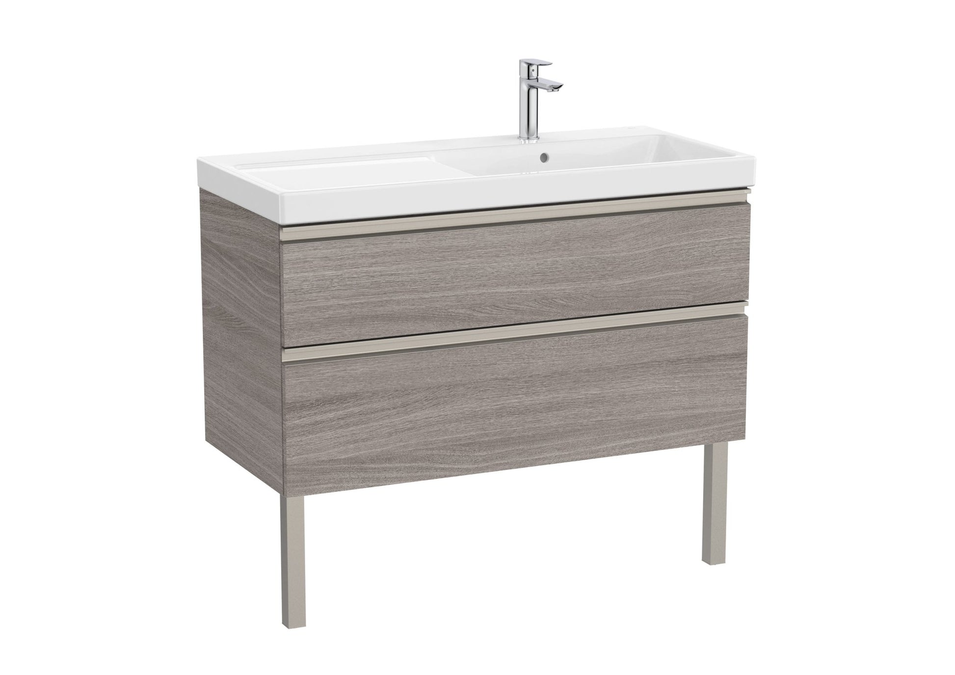Roca - Mueble base The Gap Unik de dos cajones y lavabo plus - BricoandPool