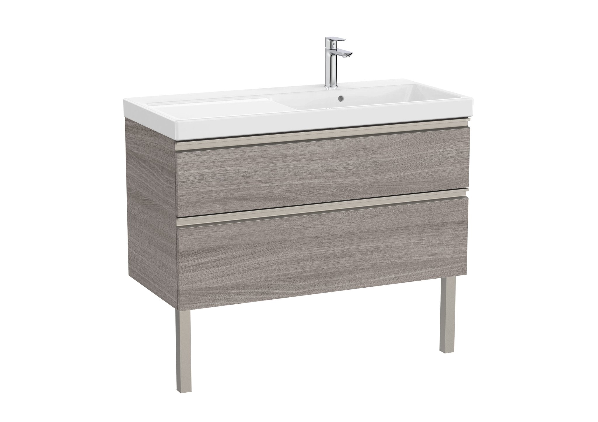 Roca - Mueble base The Gap Unik de dos cajones y lavabo plus - BricoandPool