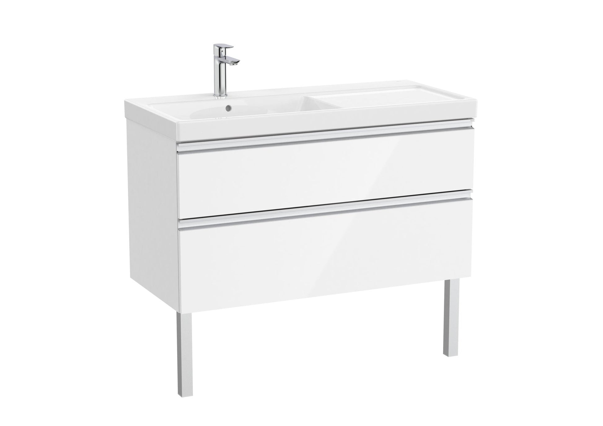 Roca - Mueble base The Gap Unik de dos cajones y lavabo plus - BricoandPool