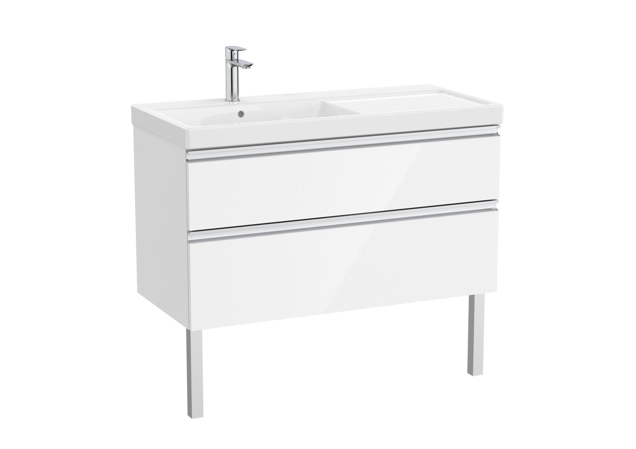 Roca - Mueble base The Gap Unik de dos cajones y lavabo plus - BricoandPool