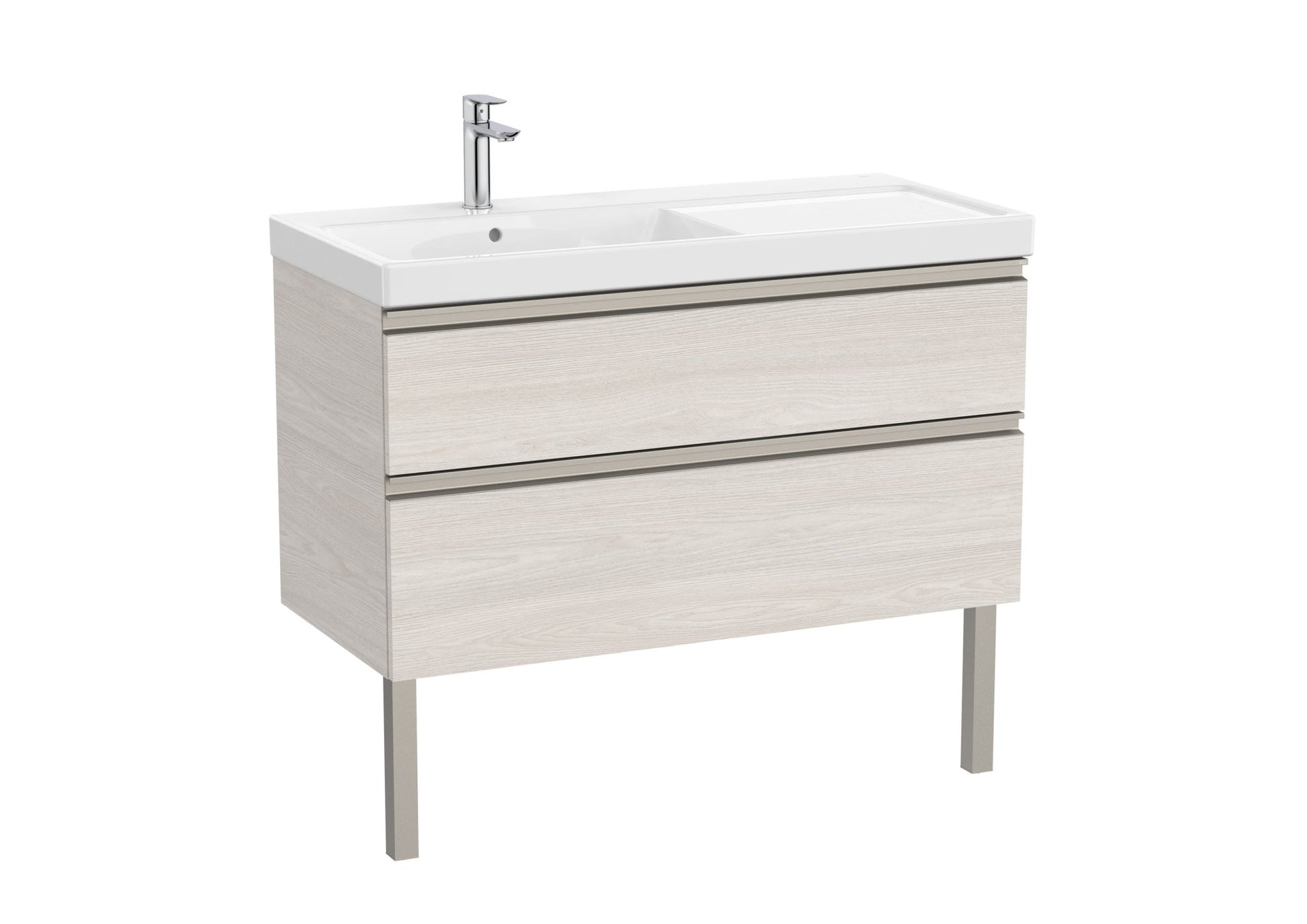 Roca - Mueble base The Gap Unik de dos cajones y lavabo plus - BricoandPool