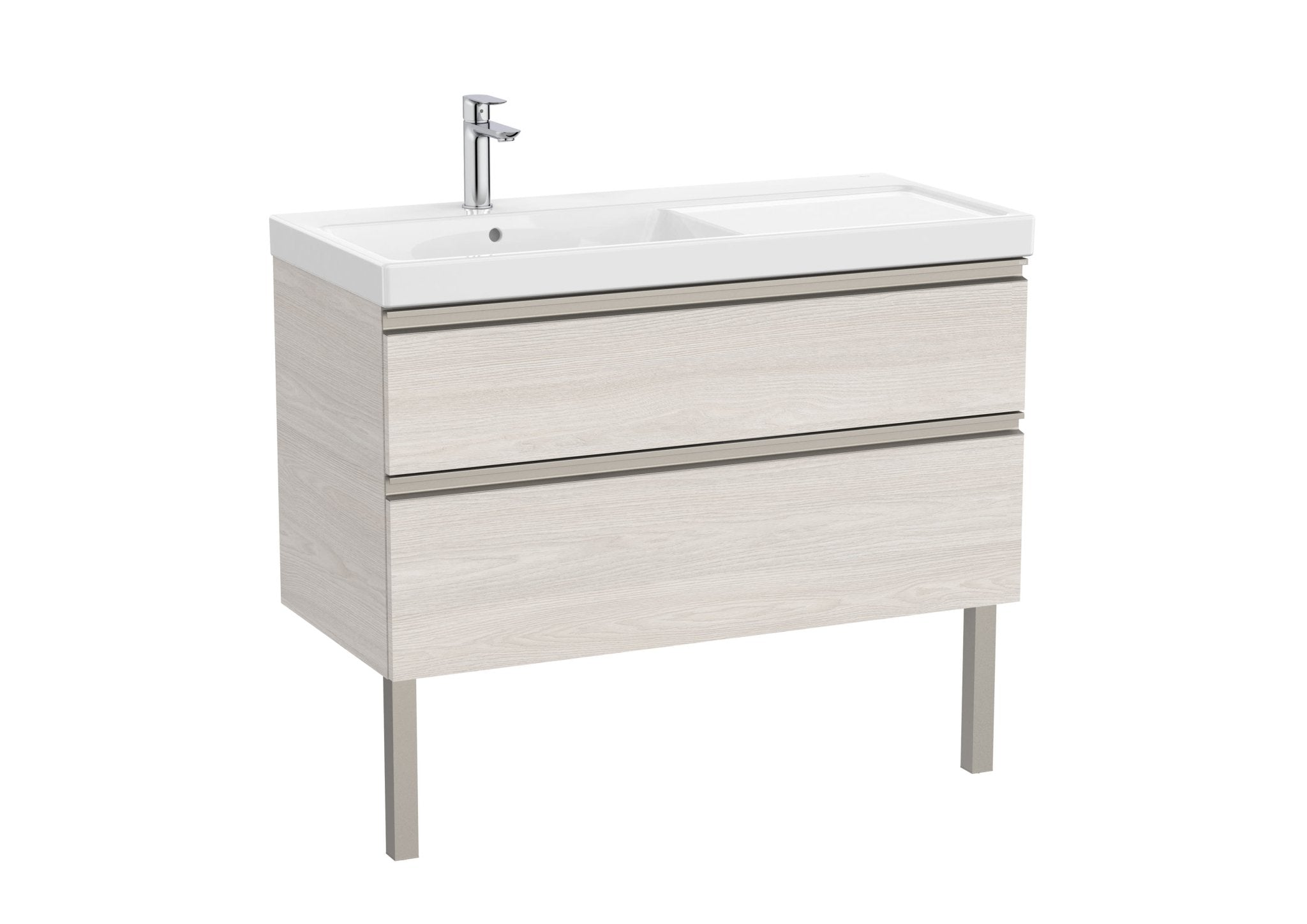 Roca - Mueble base The Gap Unik de dos cajones y lavabo plus - BricoandPool