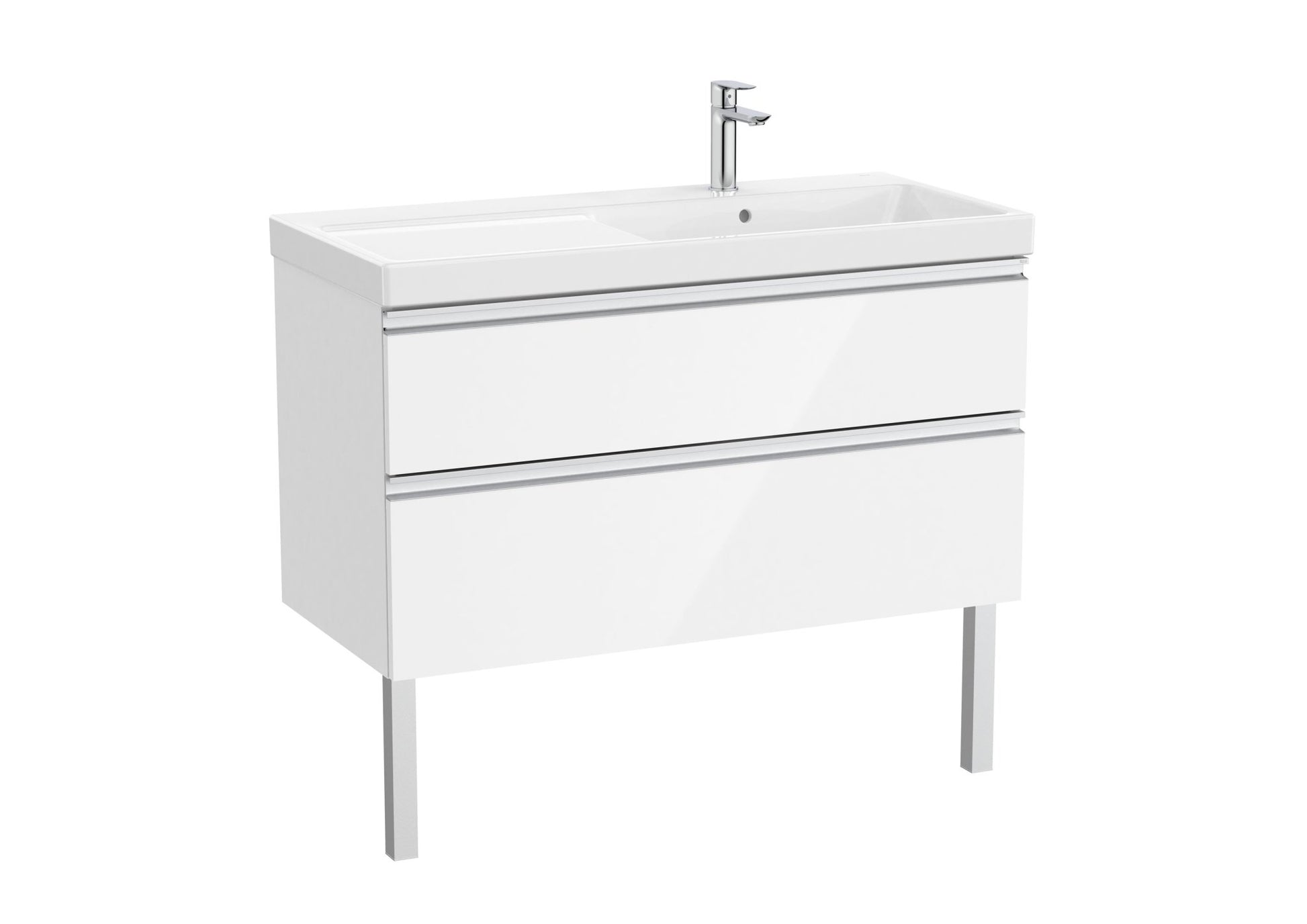 Roca - Mueble base The Gap Unik de dos cajones y lavabo plus - BricoandPool