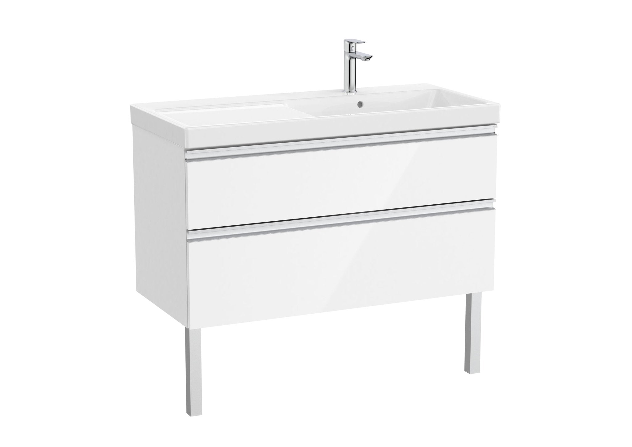 Roca - Mueble base The Gap Unik de dos cajones y lavabo plus - BricoandPool