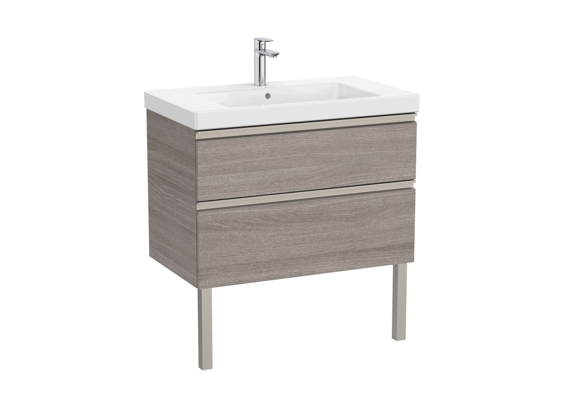Roca - Mueble base The Gap Unik de dos cajones y lavabo plus - BricoandPool