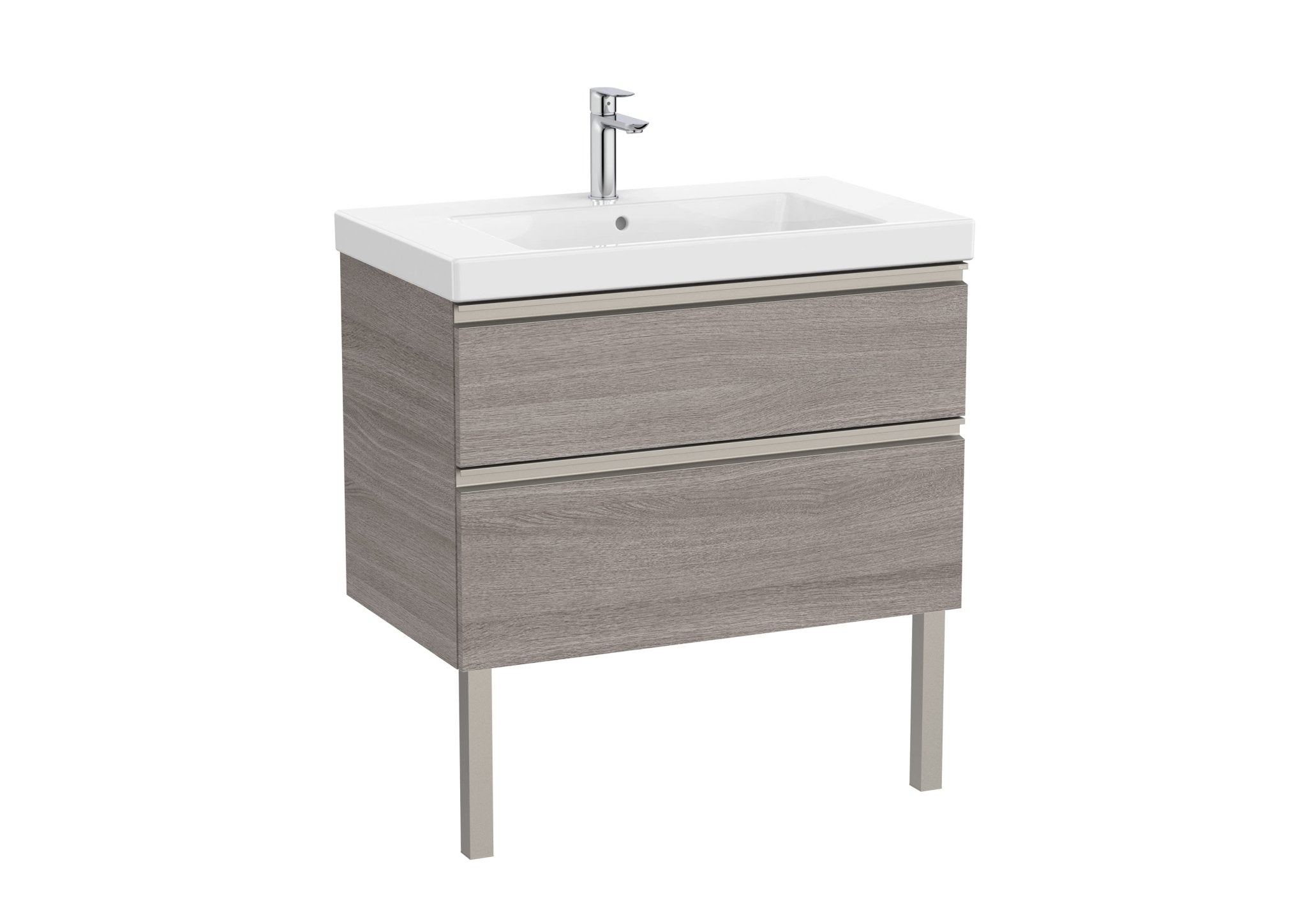 Roca - Mueble base The Gap Unik de dos cajones y lavabo plus - BricoandPool