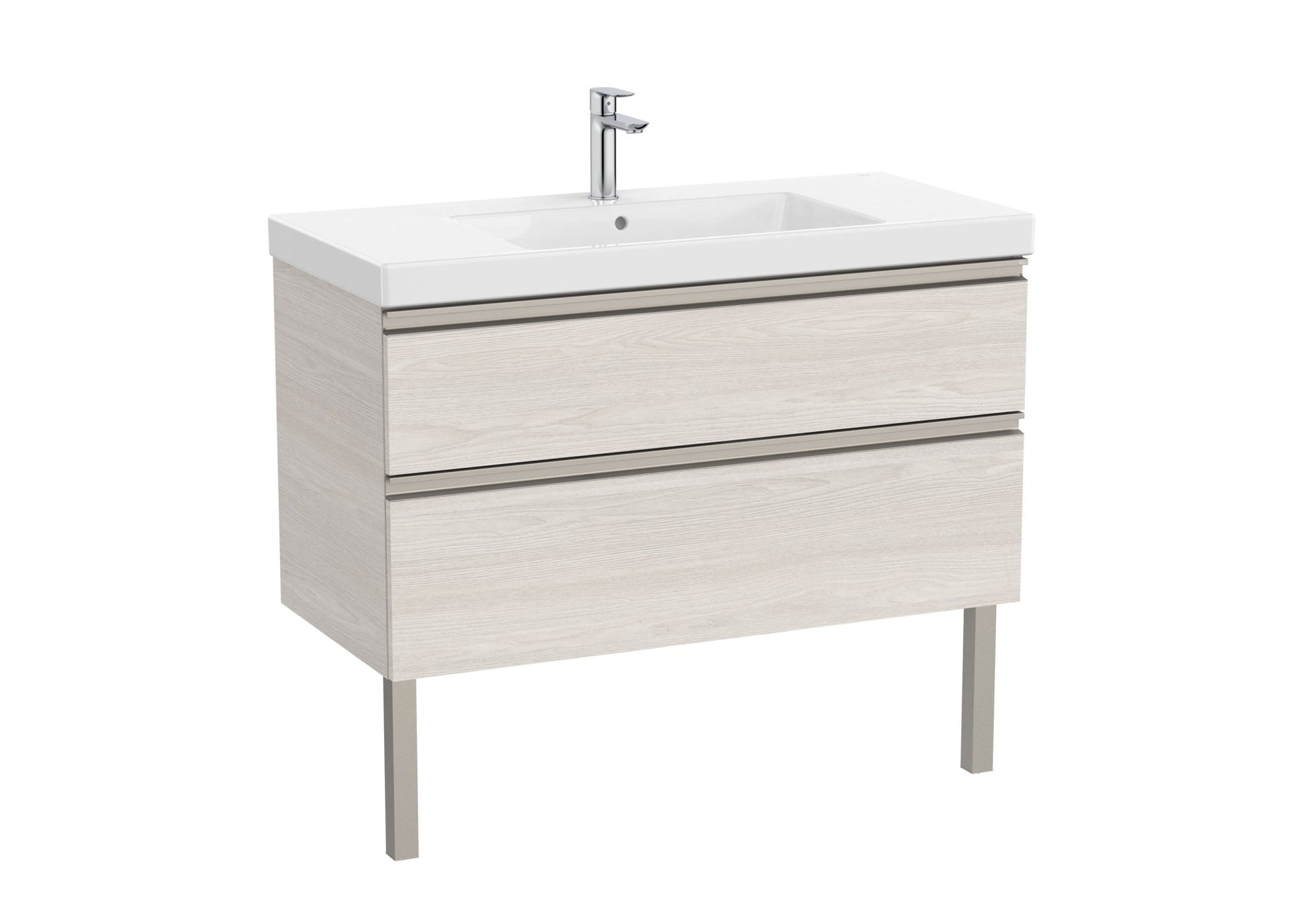 Roca - Mueble base The Gap Unik de dos cajones y lavabo plus - BricoandPool