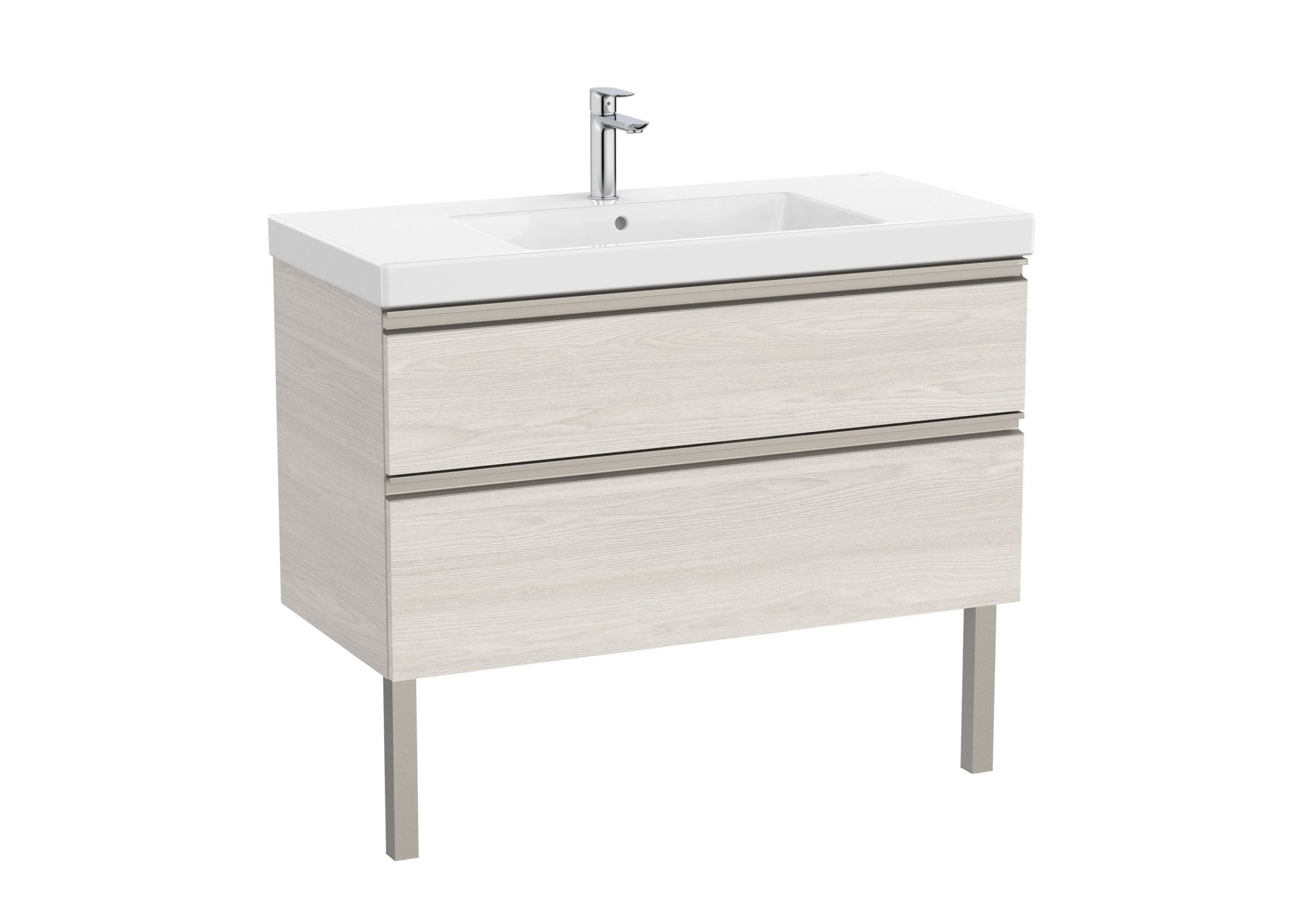 Roca - Mueble base The Gap Unik de dos cajones y lavabo plus - BricoandPool