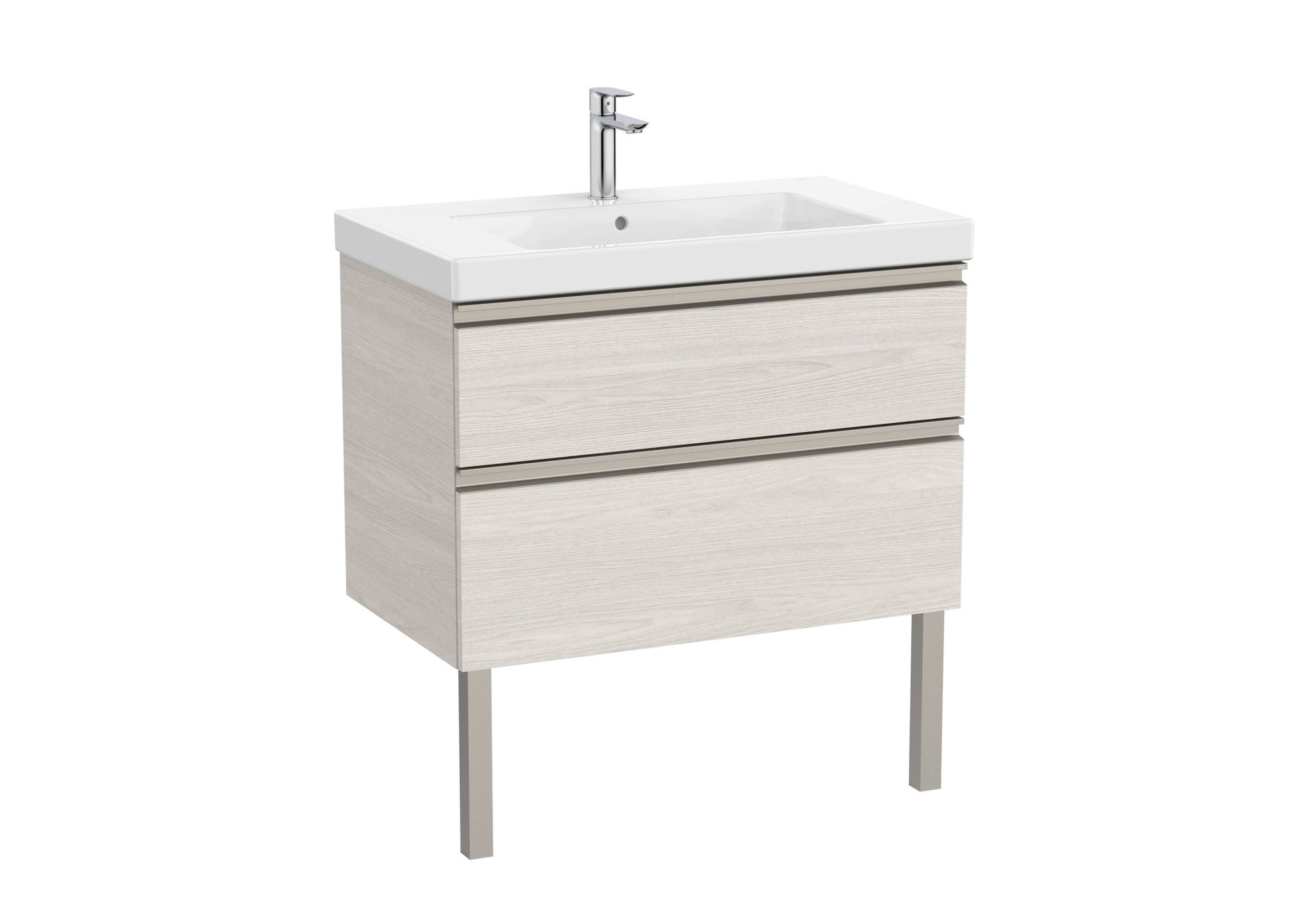 Roca - Mueble base The Gap Unik de dos cajones y lavabo plus - BricoandPool